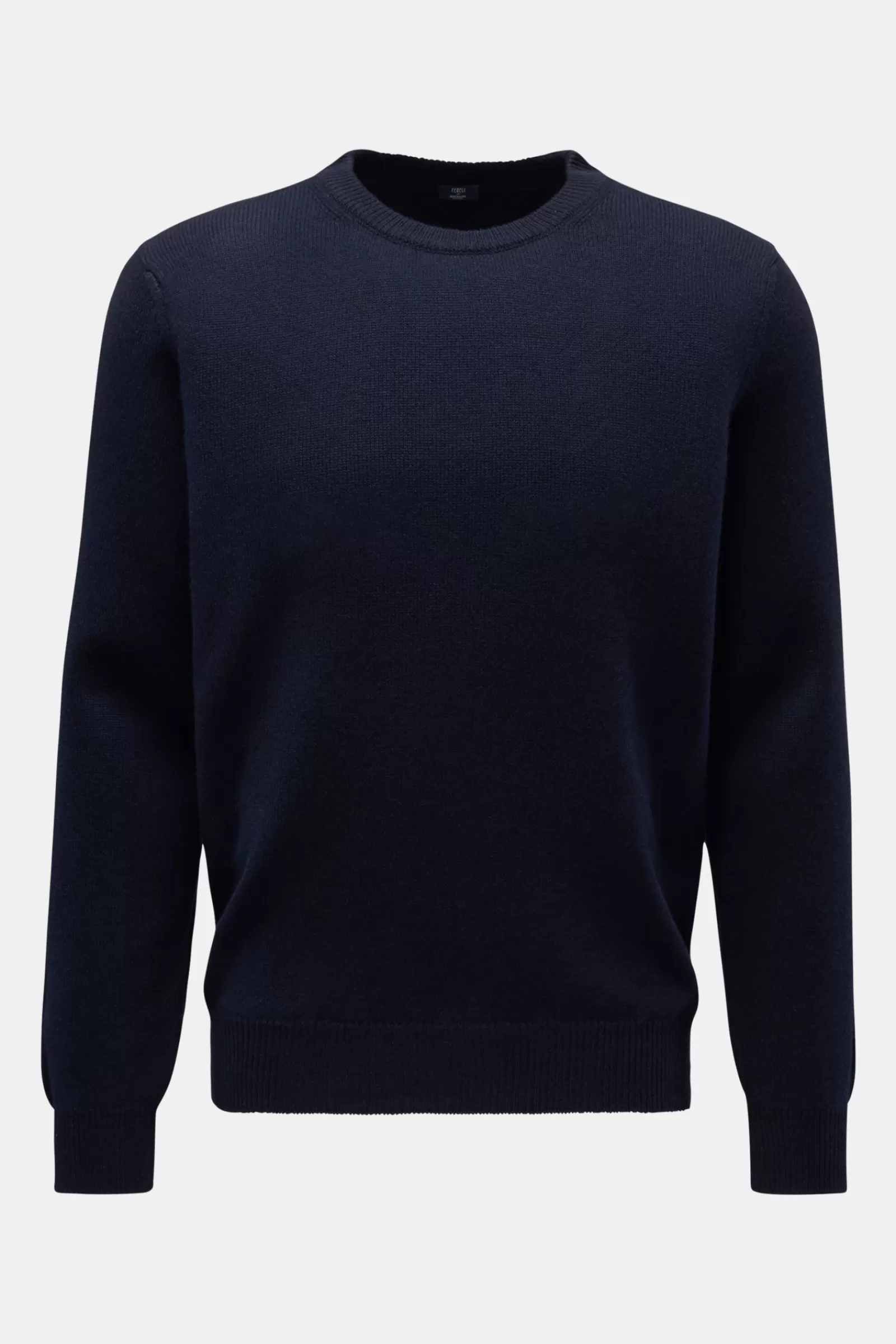 Cashmere Crew Neck Jumper Navy^Fedeli New