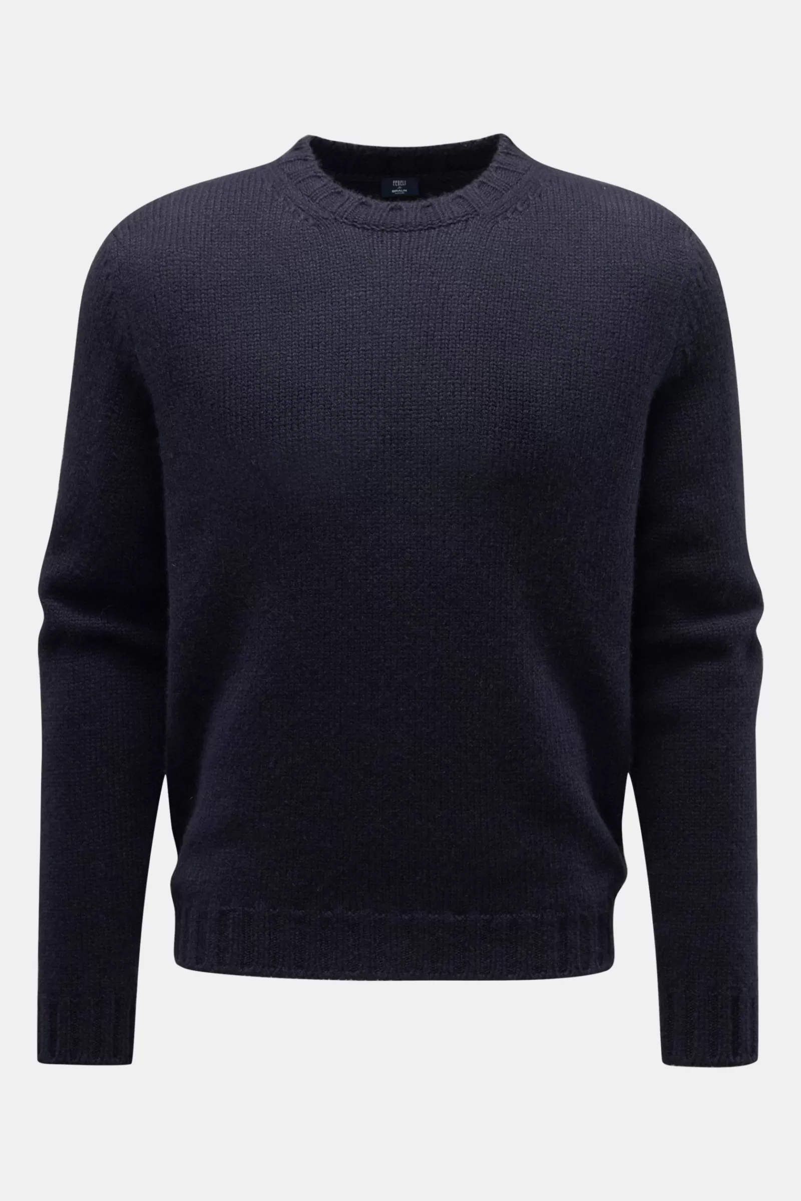 Cashmere Crew Neck Jumper Navy^Fedeli Best