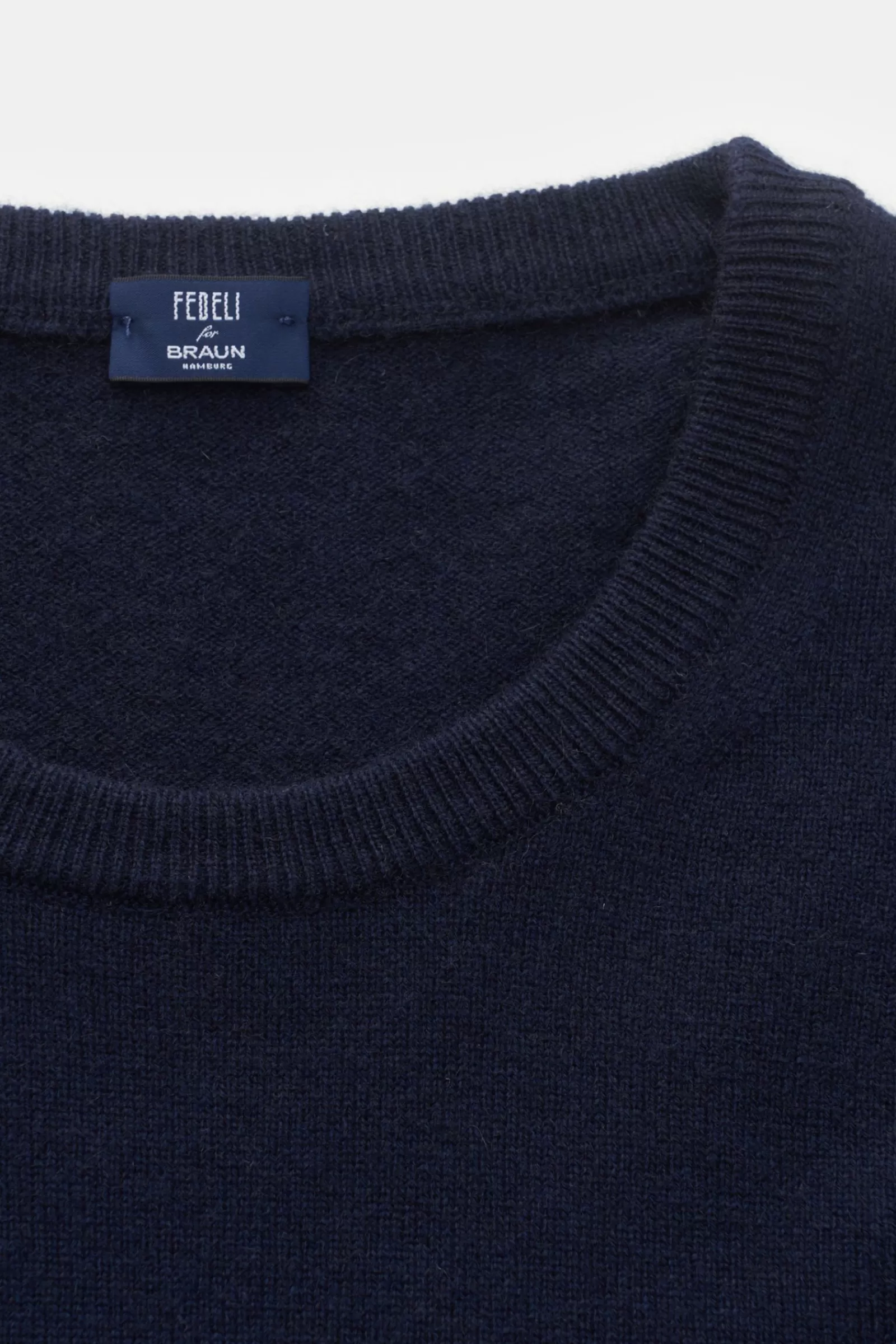 Cashmere Crew Neck Jumper Navy^Fedeli Store