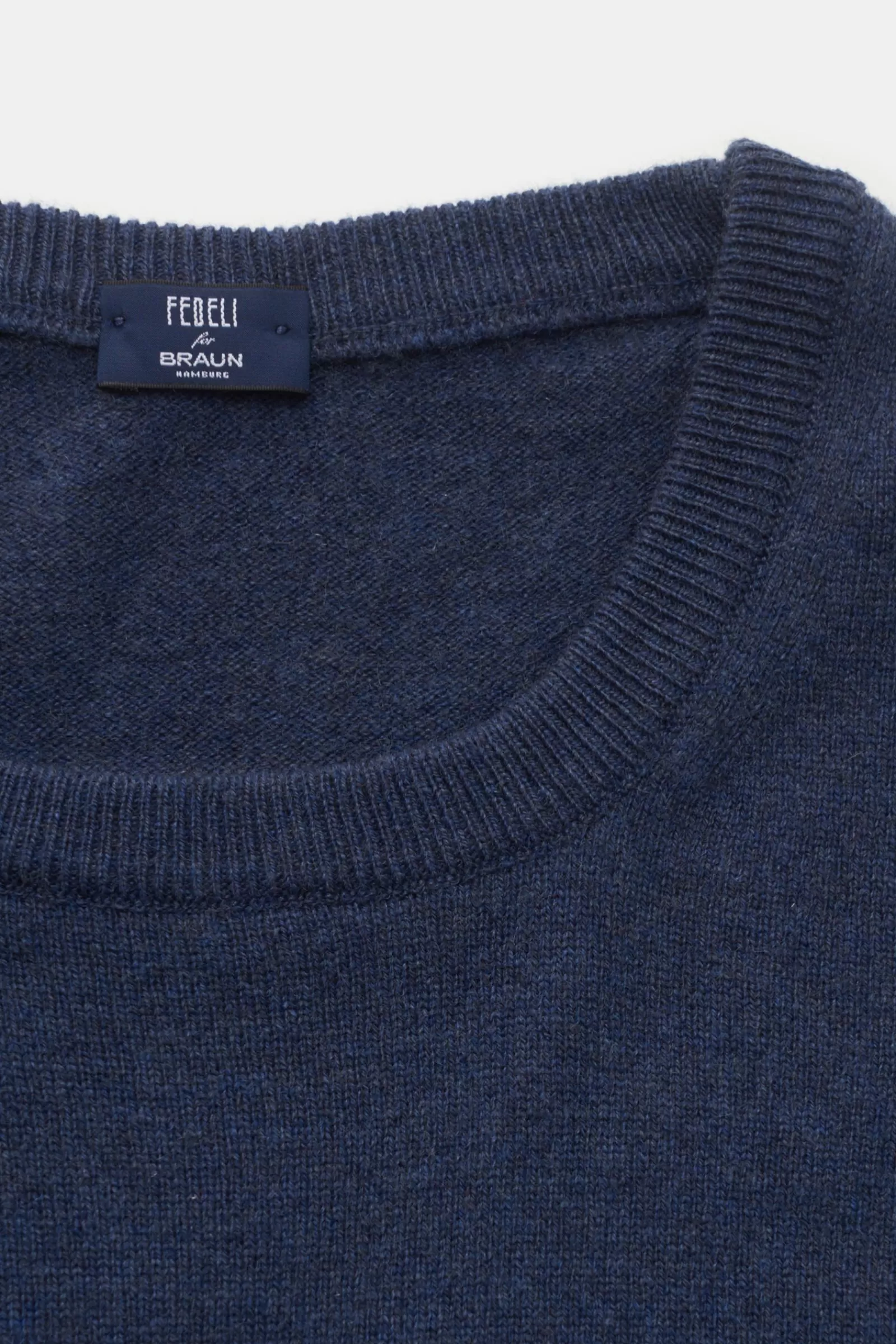 Cashmere Crew Neck Jumper Smoky Blue^Fedeli Outlet