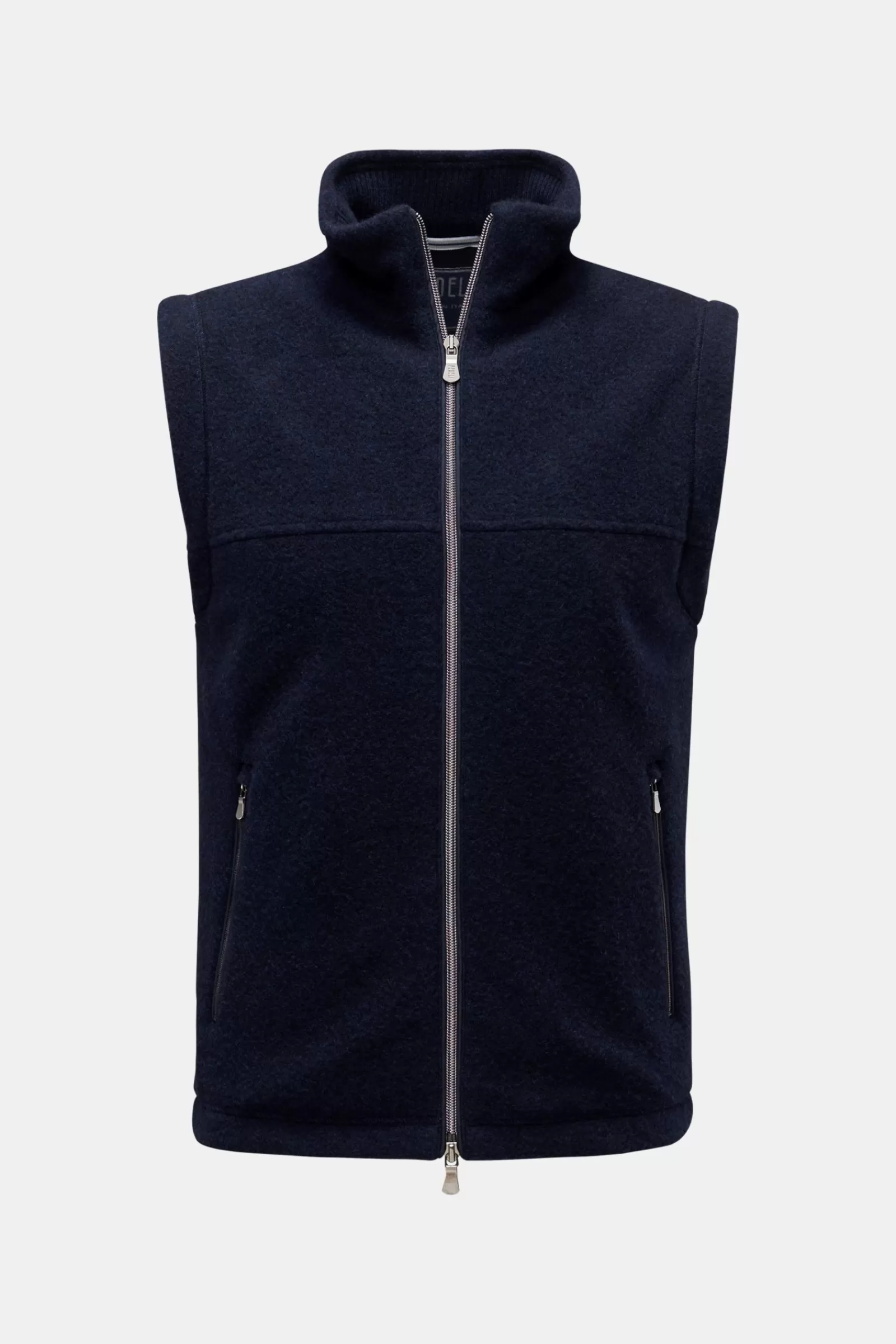 Cashmere Gilet Navy>Fedeli Discount