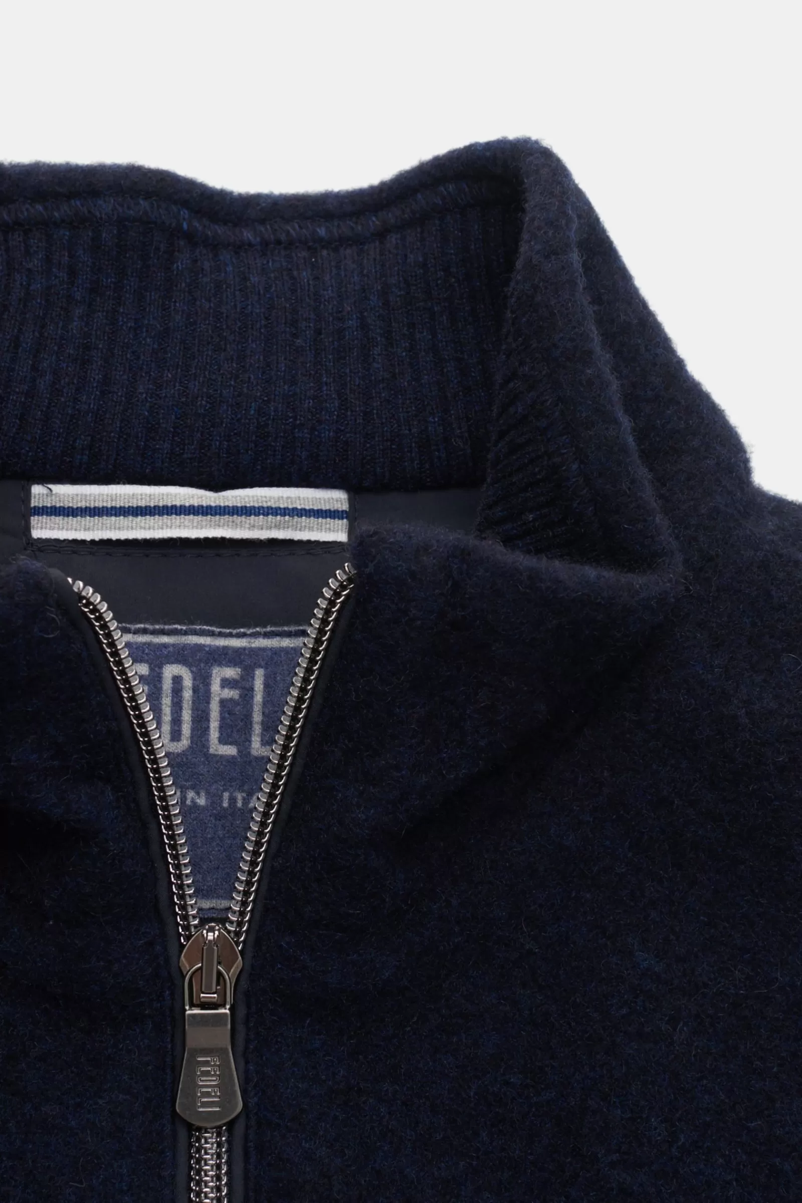 Cashmere Gilet Navy>Fedeli Discount