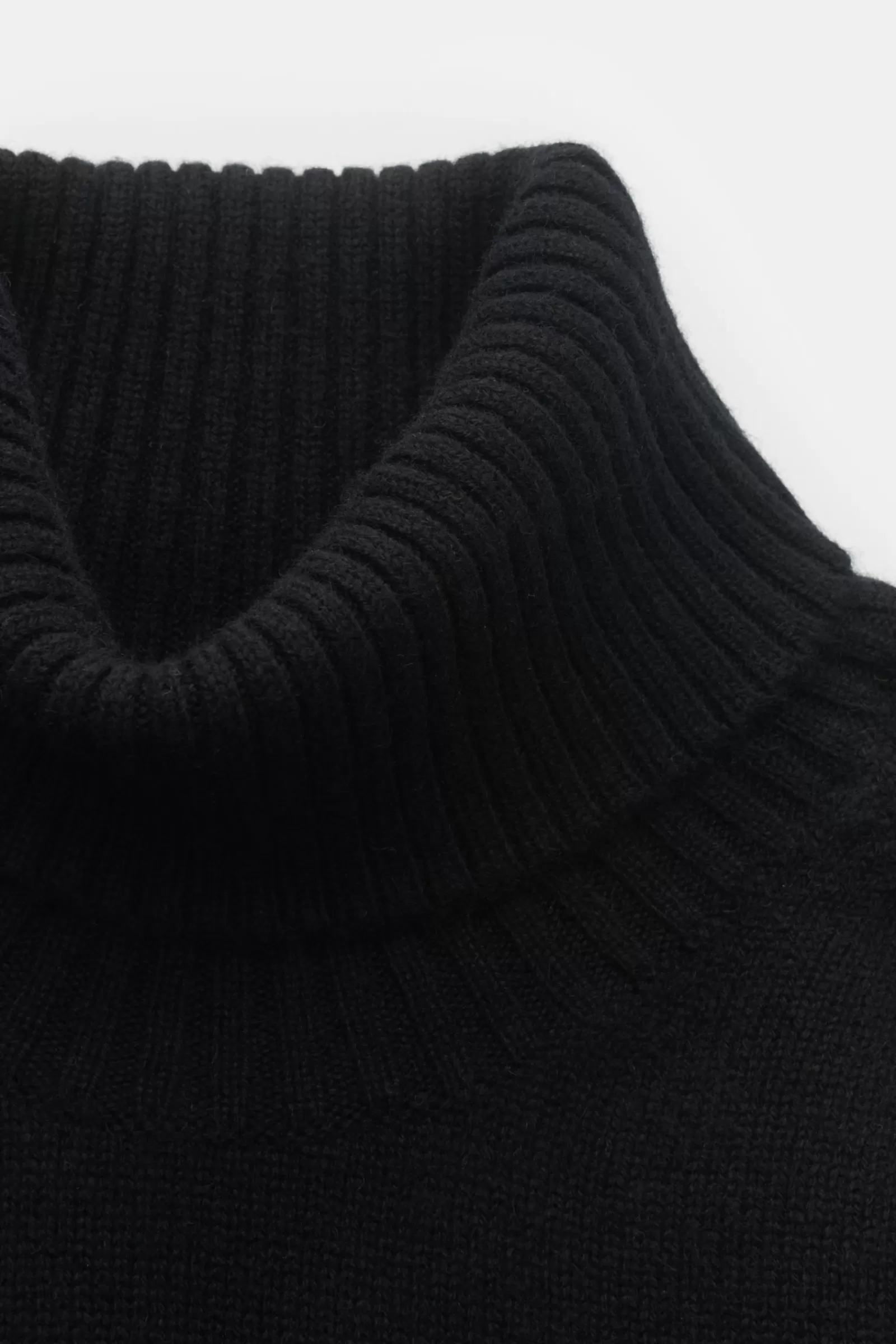 Cashmere Turtleneck Jumper 'Derby Saddler' Black^Fedeli Shop