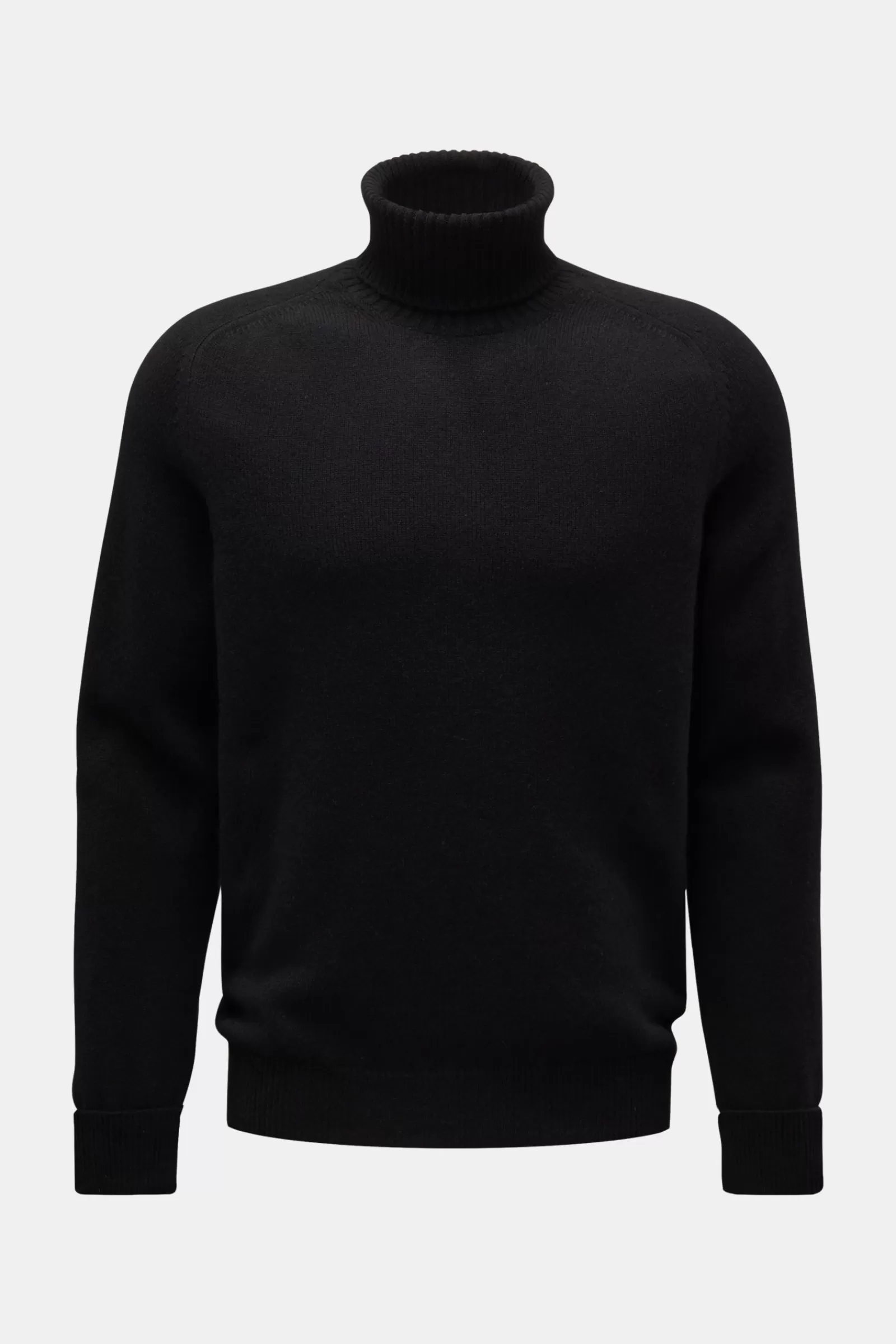 Cashmere Turtleneck Jumper 'Derby Saddler' Black^Fedeli Shop