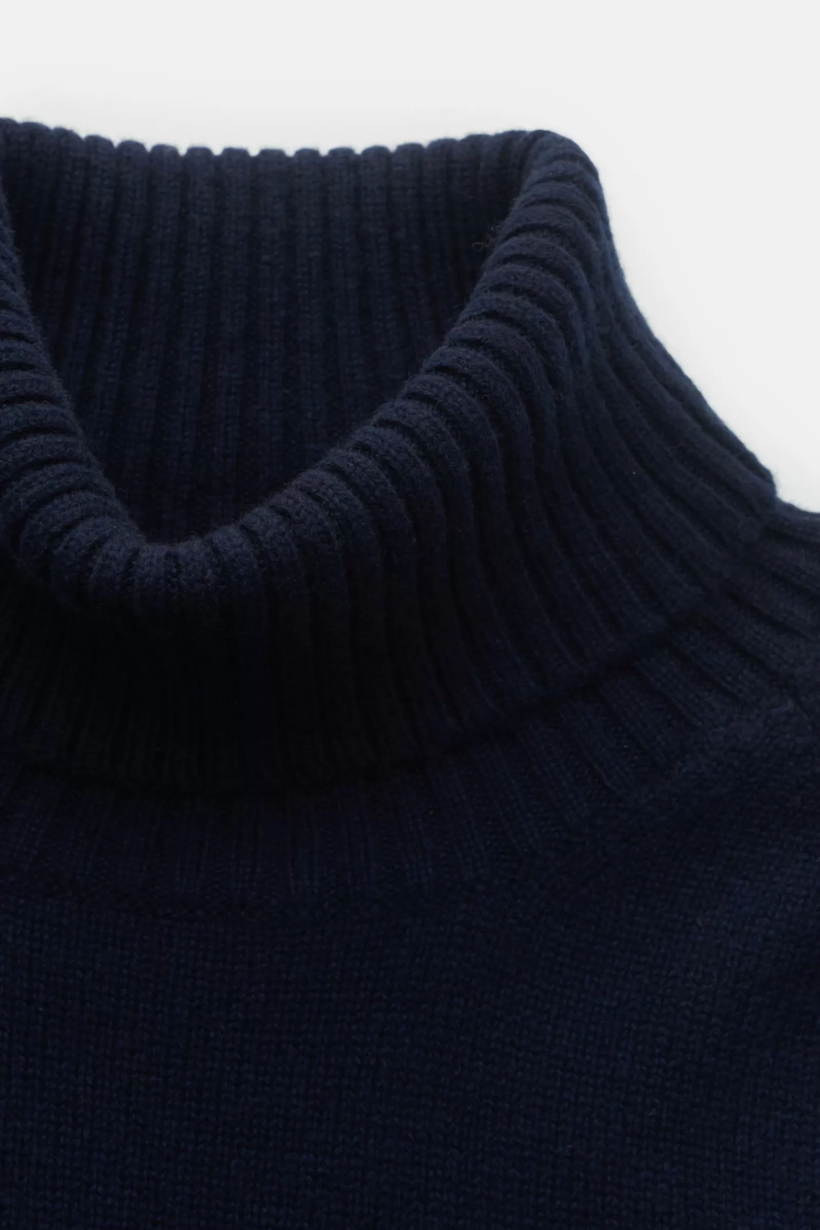 Cashmere Turtleneck Jumper 'Derby Saddler' Navy^Fedeli Best