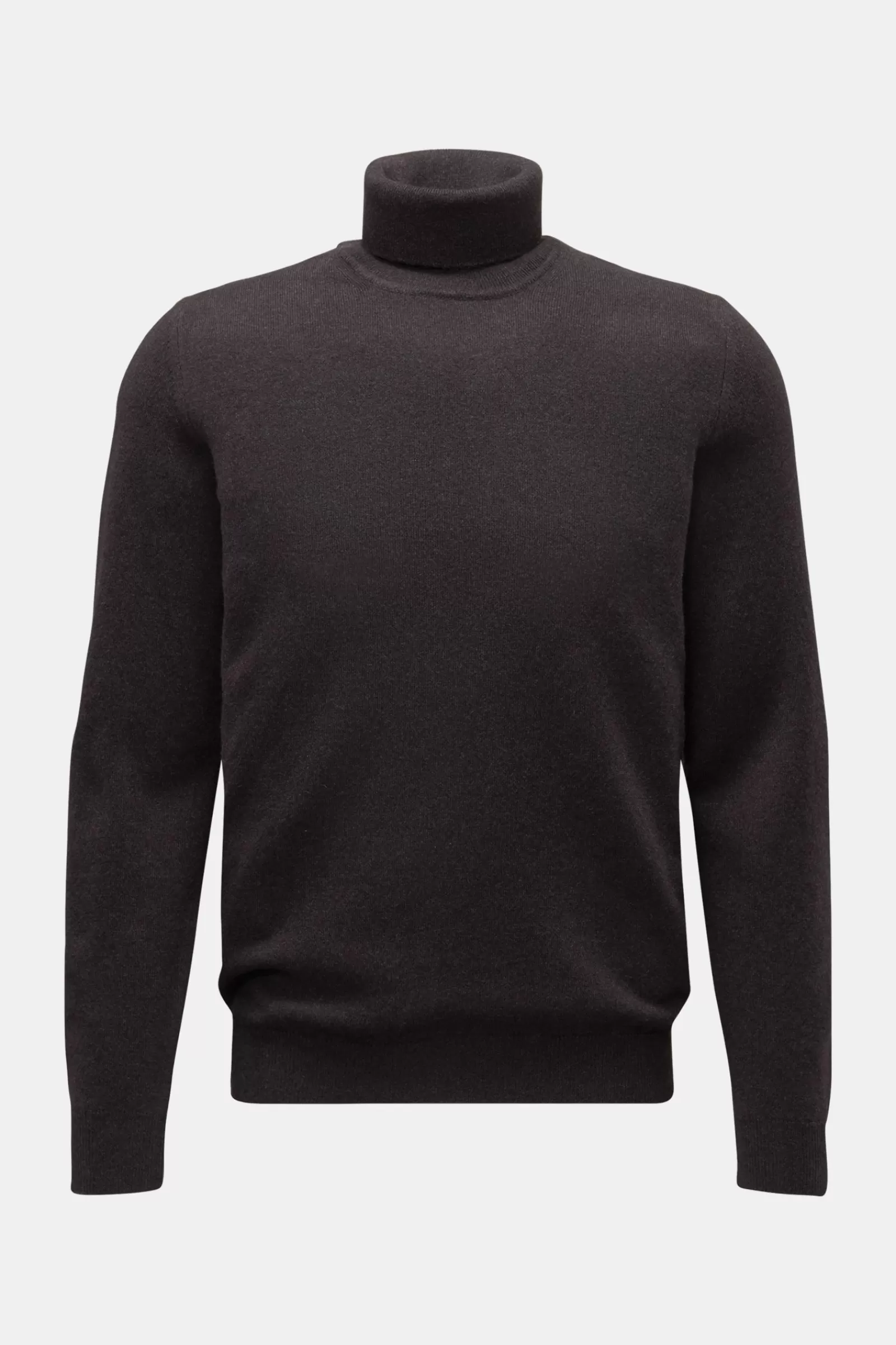 Cashmere Turtleneck Jumper 'Derby Slim' Dark Brown^Fedeli Outlet