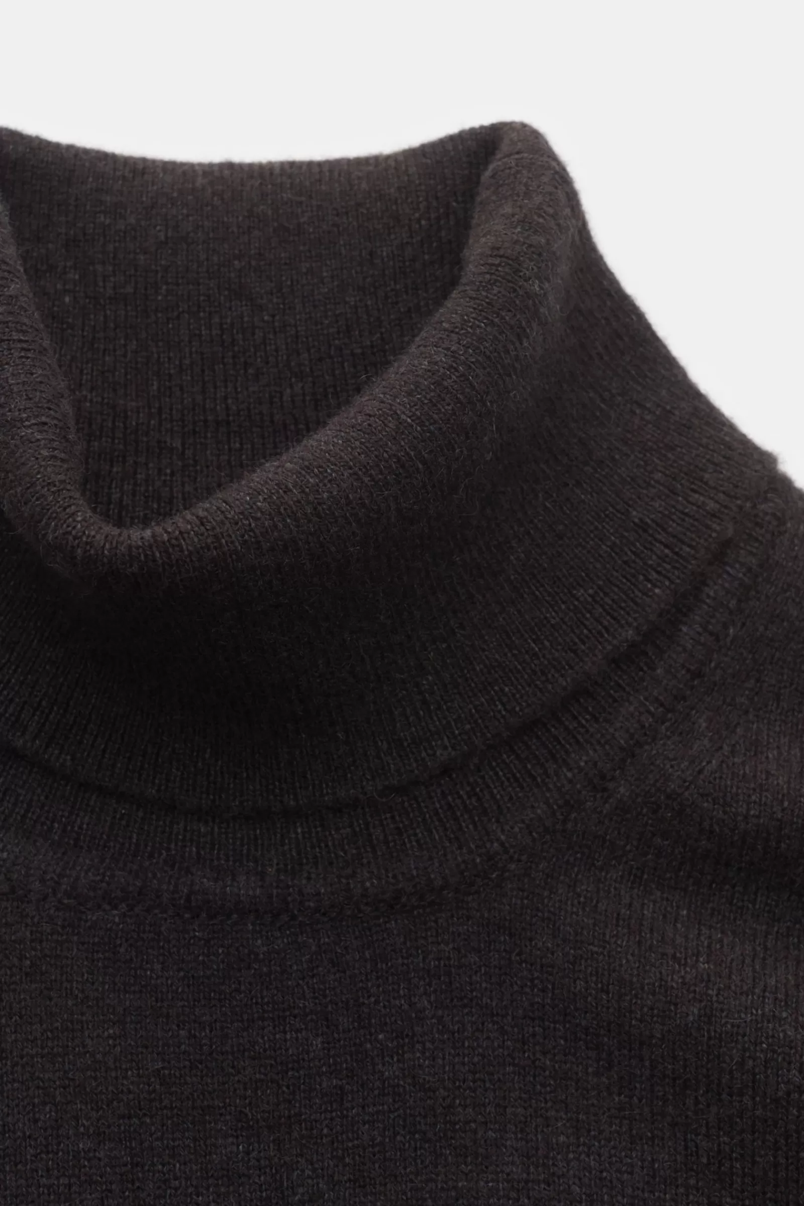 Cashmere Turtleneck Jumper 'Derby Slim' Dark Brown^Fedeli Outlet