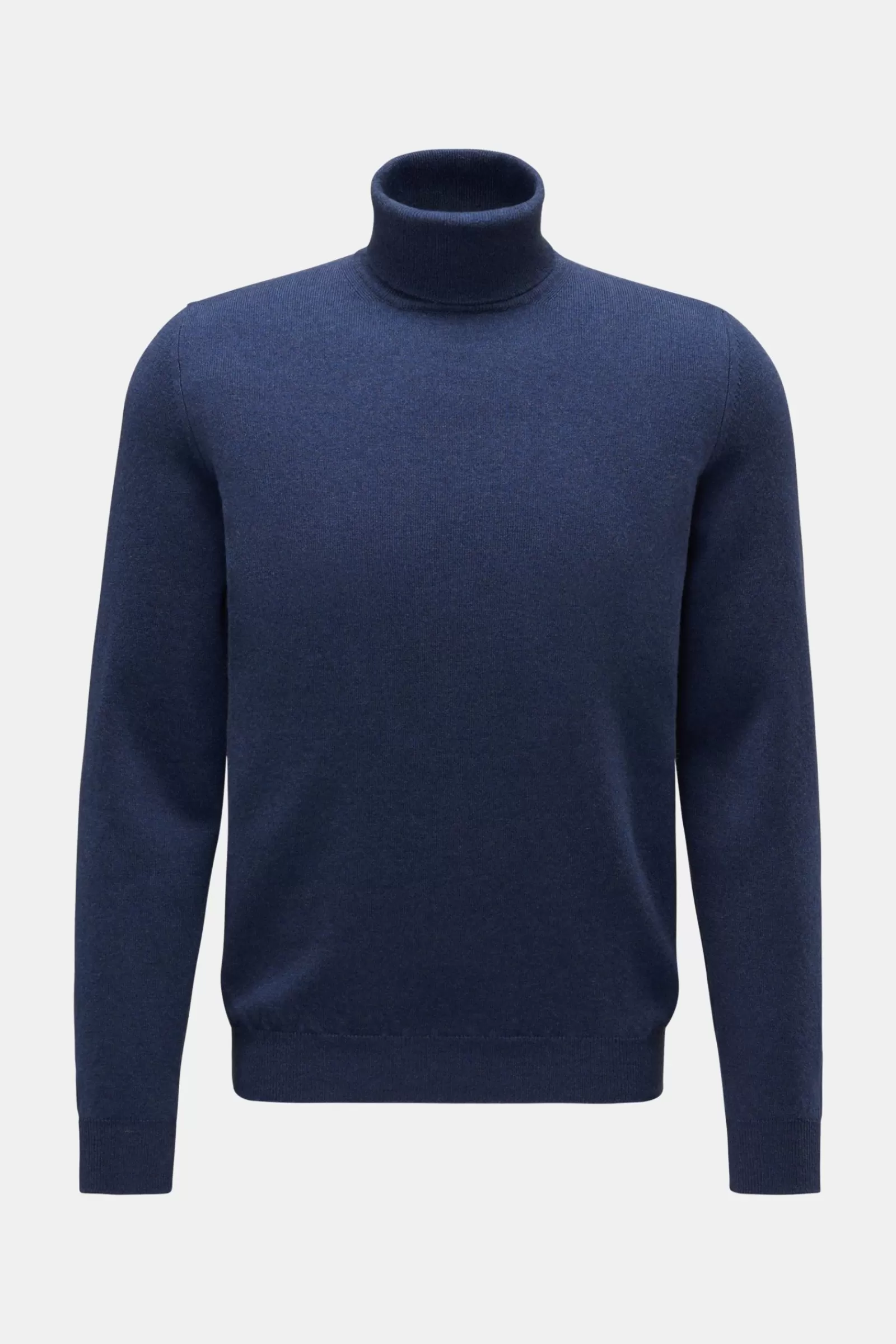 Cashmere Turtleneck Jumper 'Derby Slim' Grey-Blue^Fedeli Shop