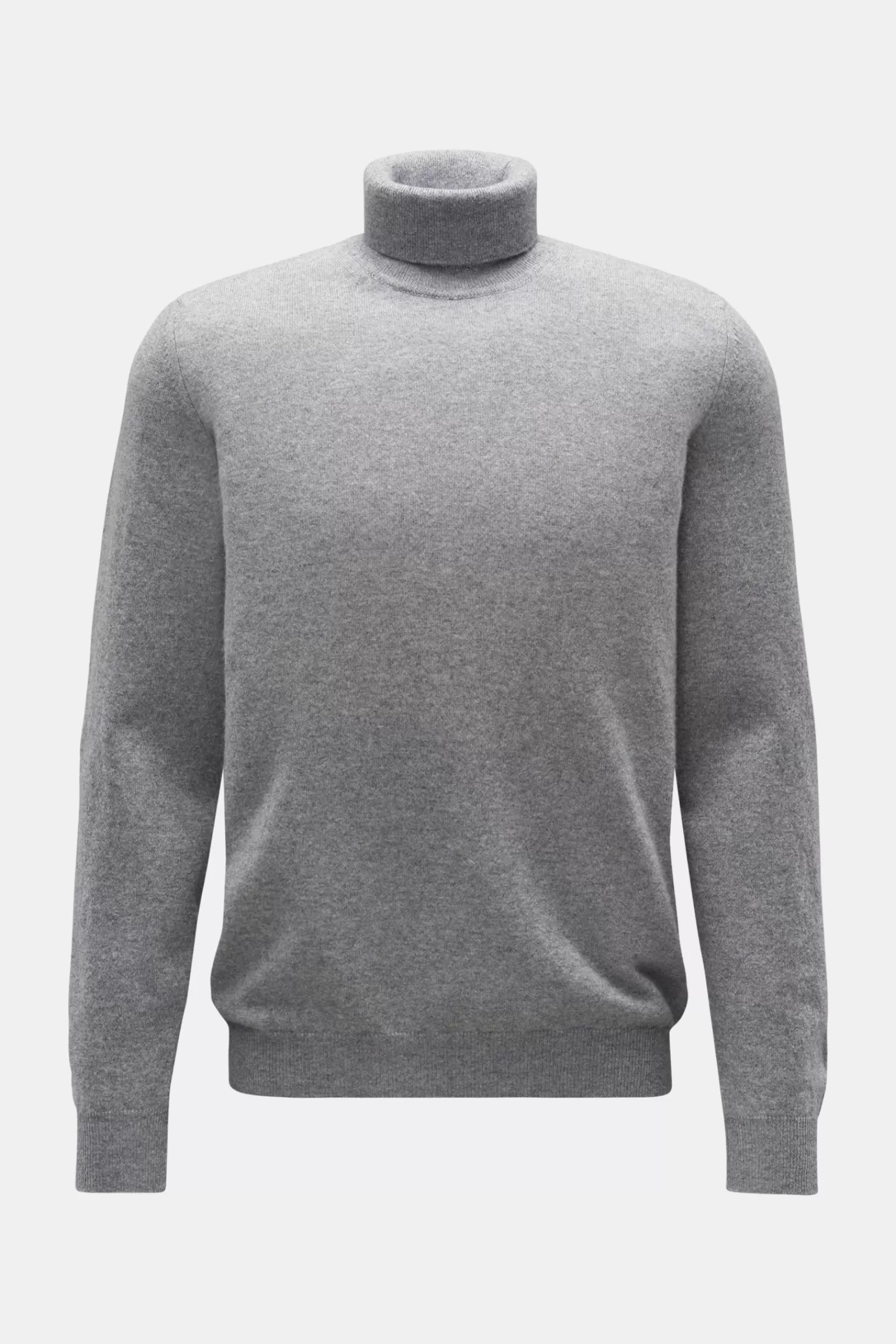 Cashmere Turtleneck Jumper 'Derby Slim' Light Grey^Fedeli Store