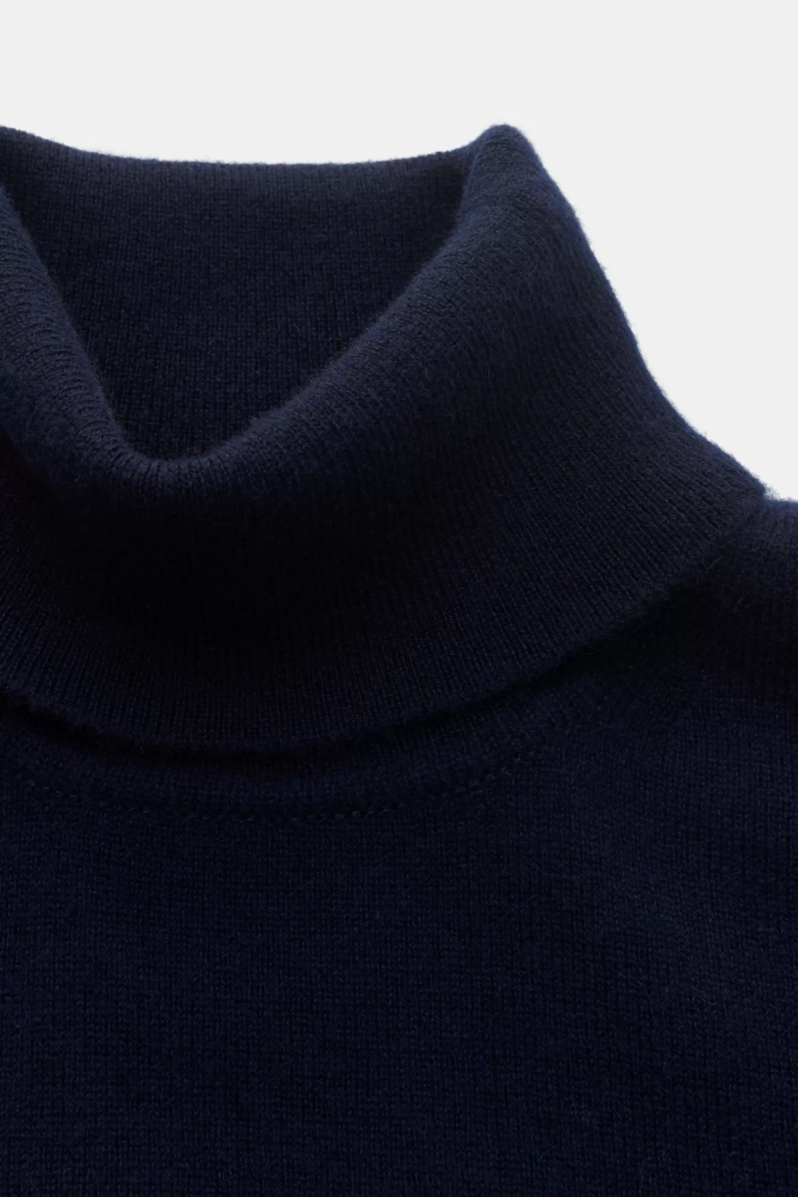 Cashmere Turtleneck Jumper 'Derby Slim' Navy^Fedeli Hot