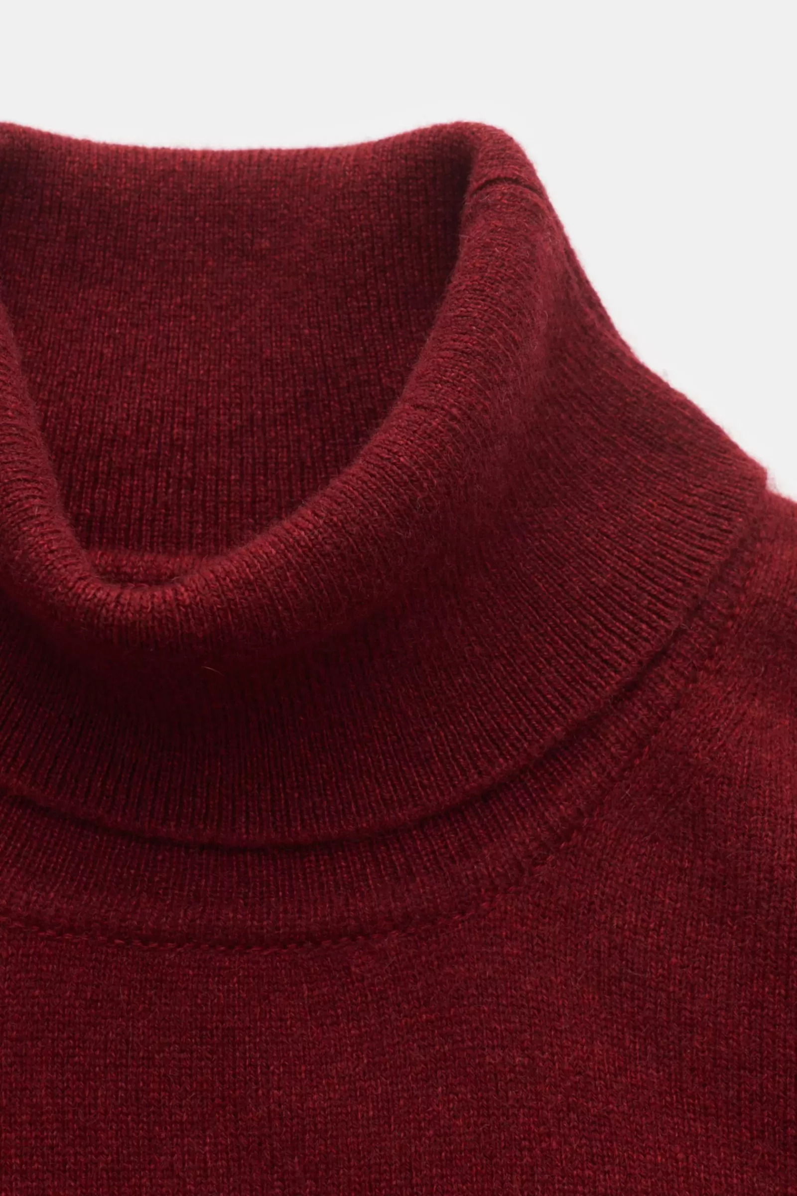 Cashmere Turtleneck Jumper 'Derby Slim' Red^Fedeli Sale