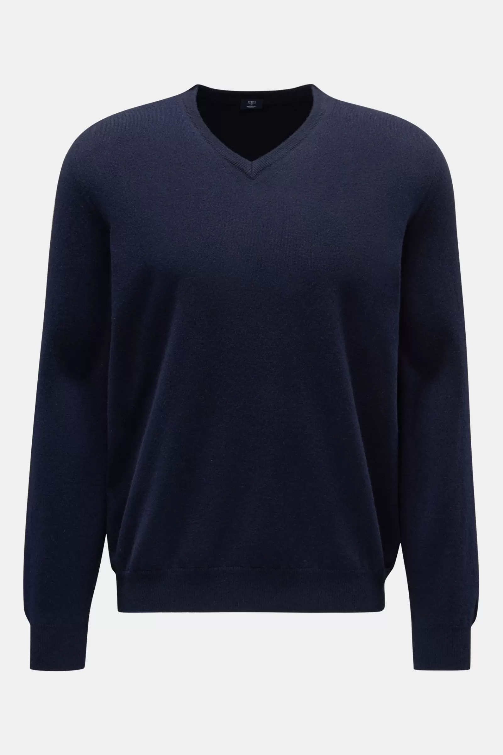 Cashmere V-Neck Jumper Navy^Fedeli Cheap