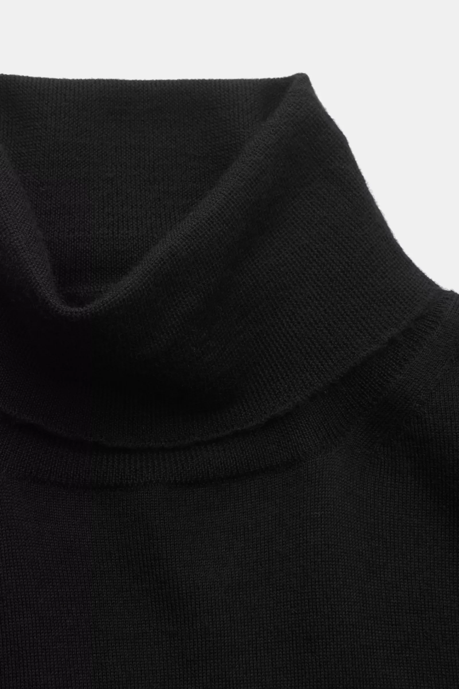 Fine Knit Turtleneck Jumper 'Derby Ml' Black^Fedeli Outlet