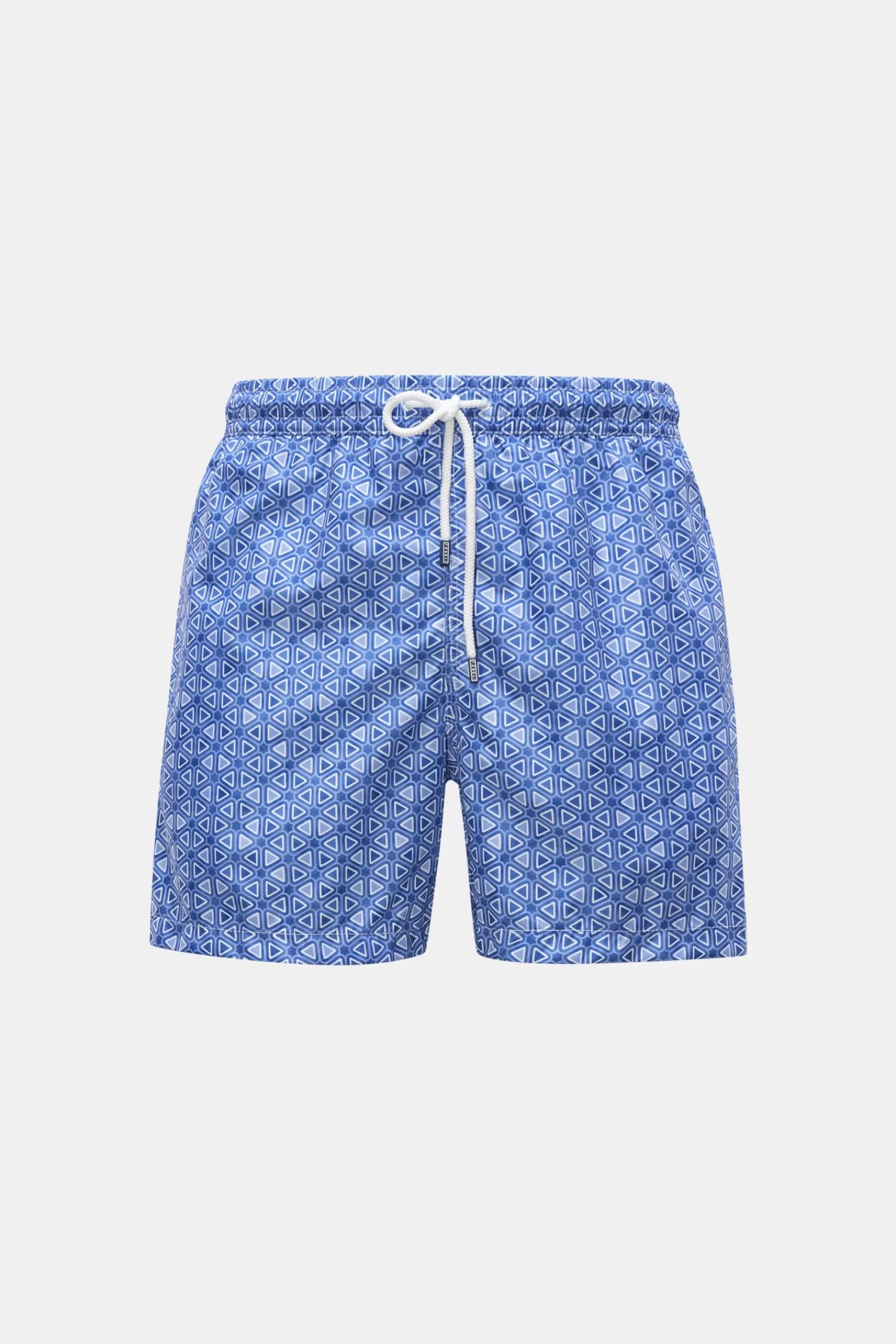 Swim Shorts 'Madeira Airstop' Navy/Grey-Blue Patterned>Fedeli Hot