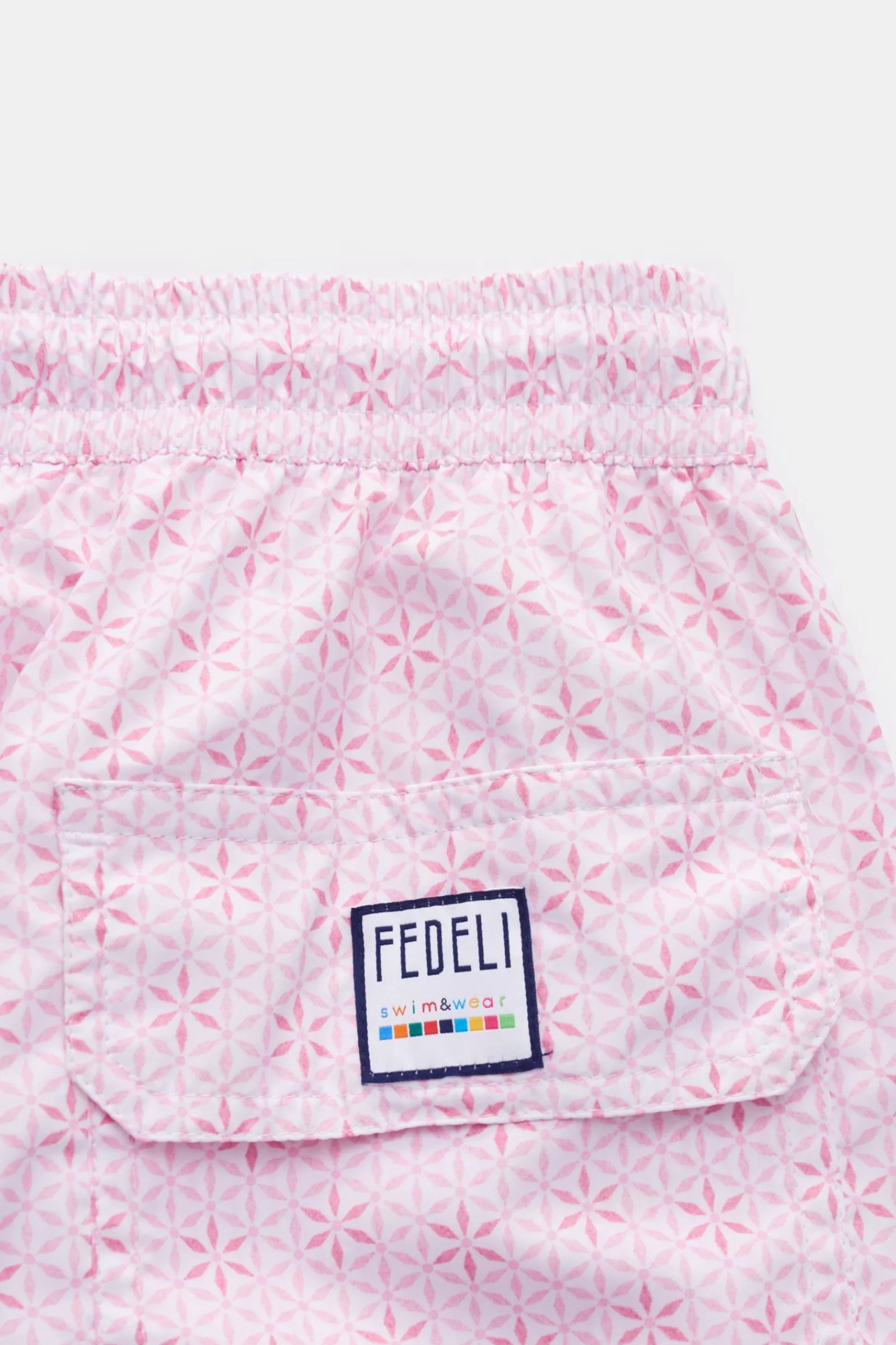 Swim Shorts 'Madeira Airstop' Rose/White Patterned>Fedeli Best Sale