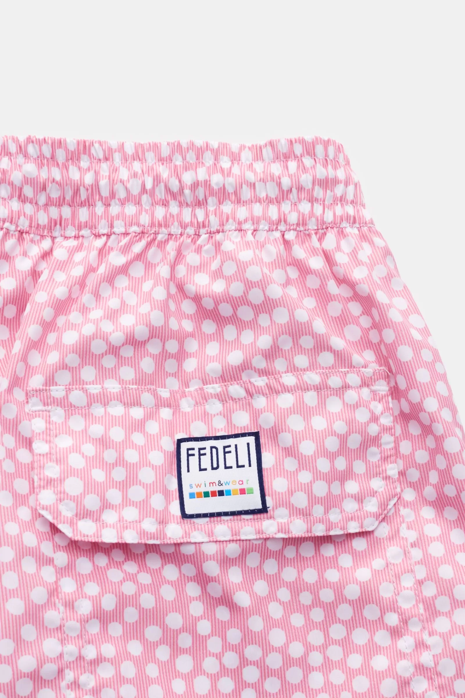 Swim Shorts 'Madeira Airstop' Rose/White Polka Dotted>Fedeli Shop