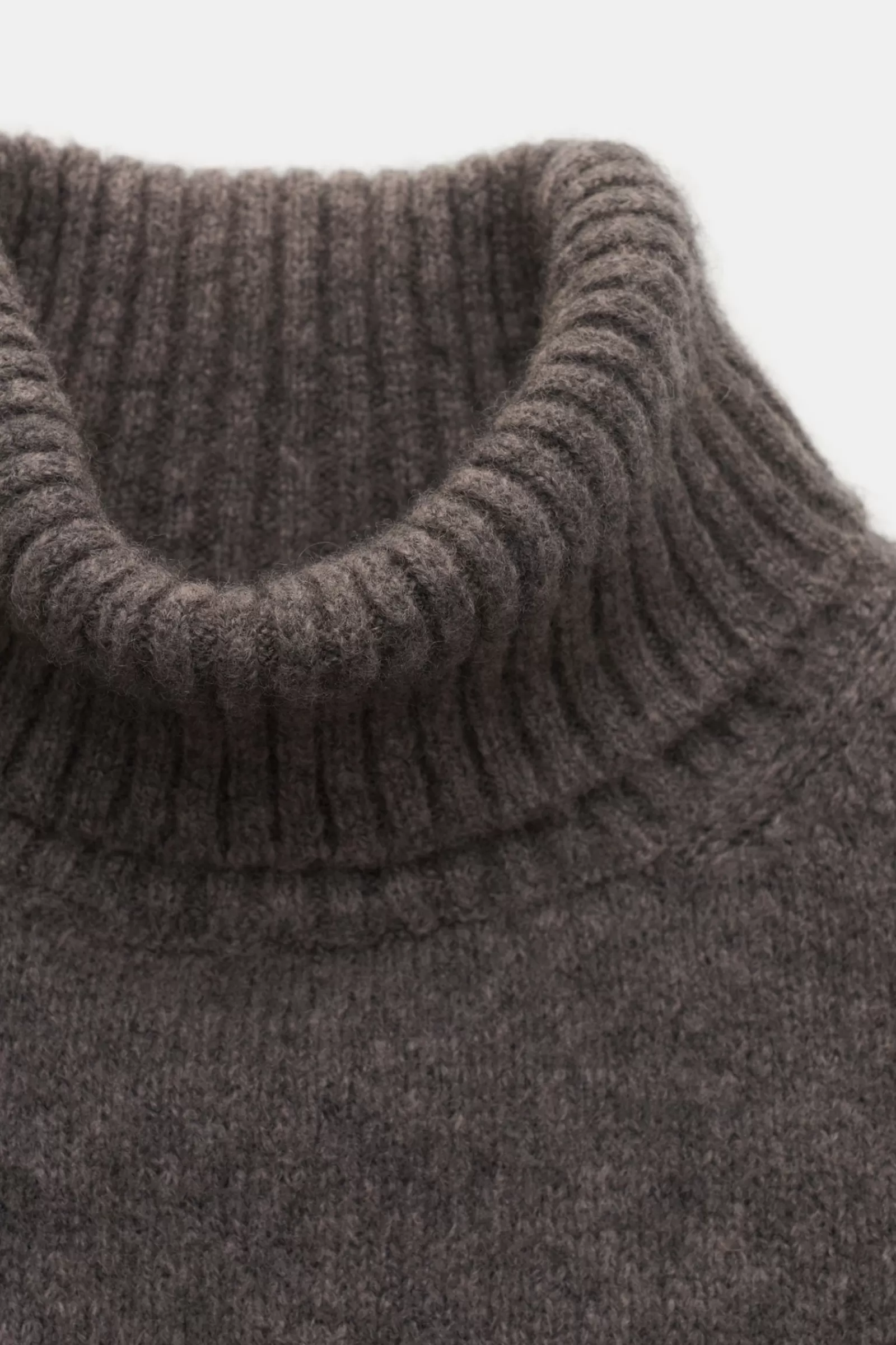 Turtleneck Jumper 'Nuvola' Grey-Brown^Fedeli Best