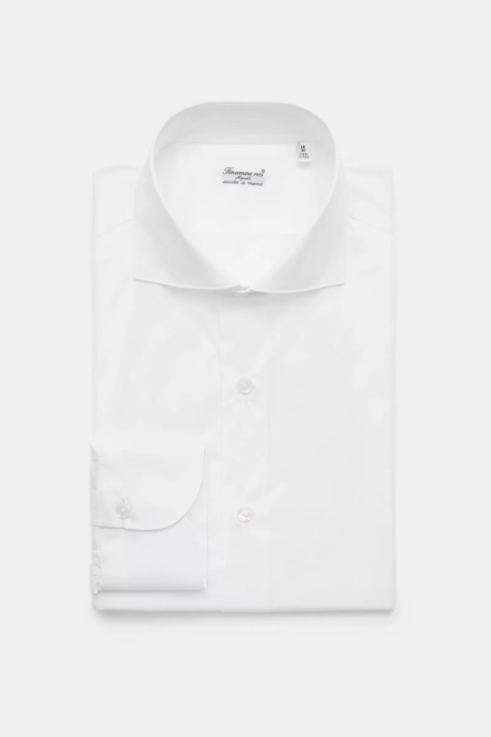 Business Shirt 'Eduardo Napoli' Shark Collar White>Finamore Flash Sale