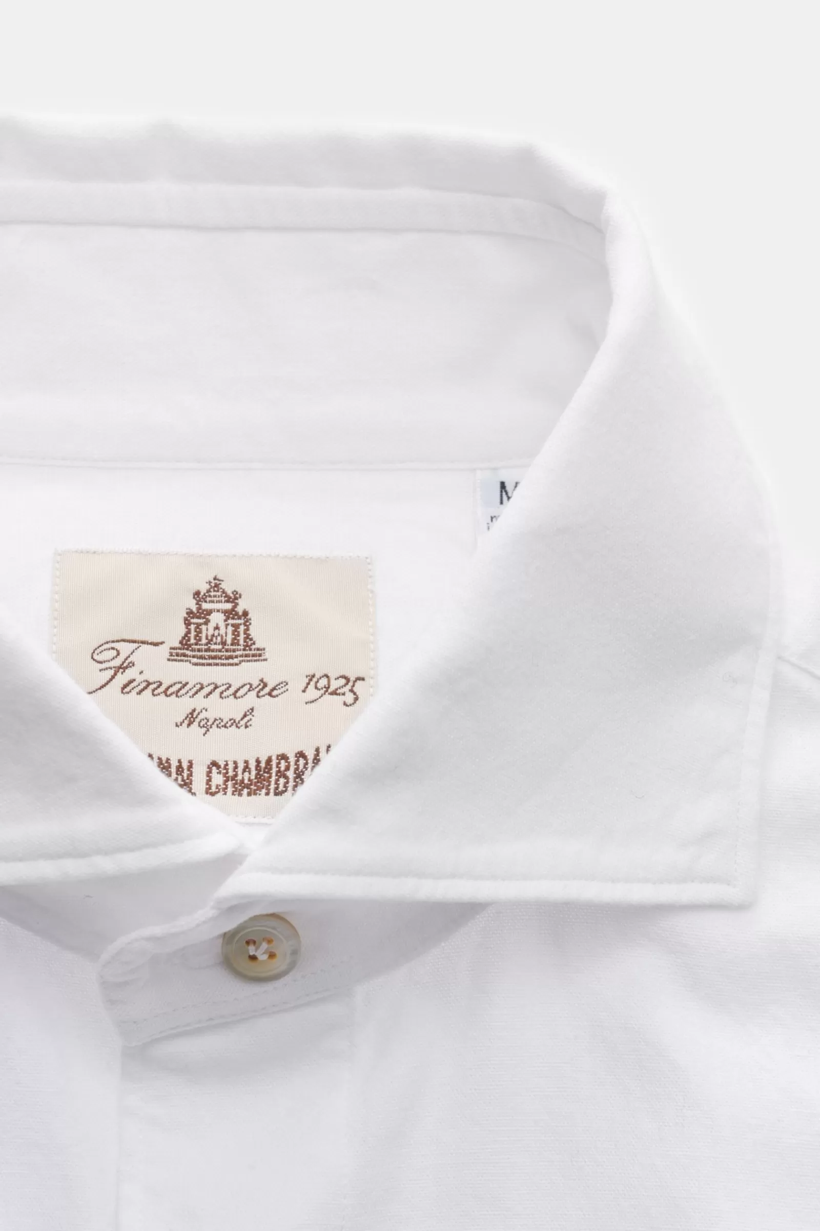 Casual Shirt 'Eduardo Gaeta' Shark Collar White>Finamore Best