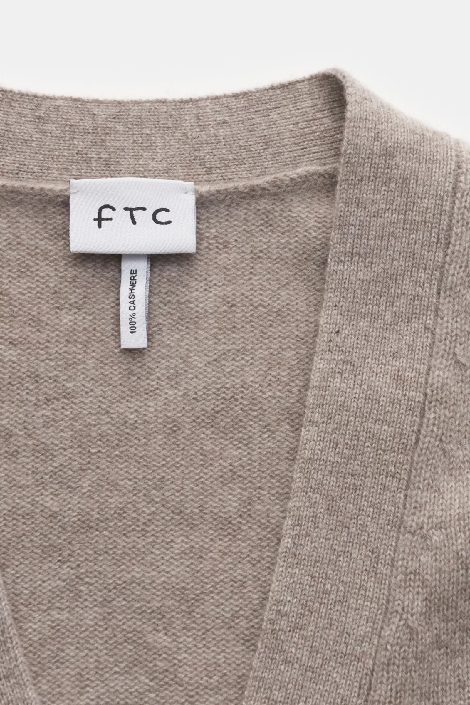 Cashmere Cardigan Grey-Brown^FTC Flash Sale