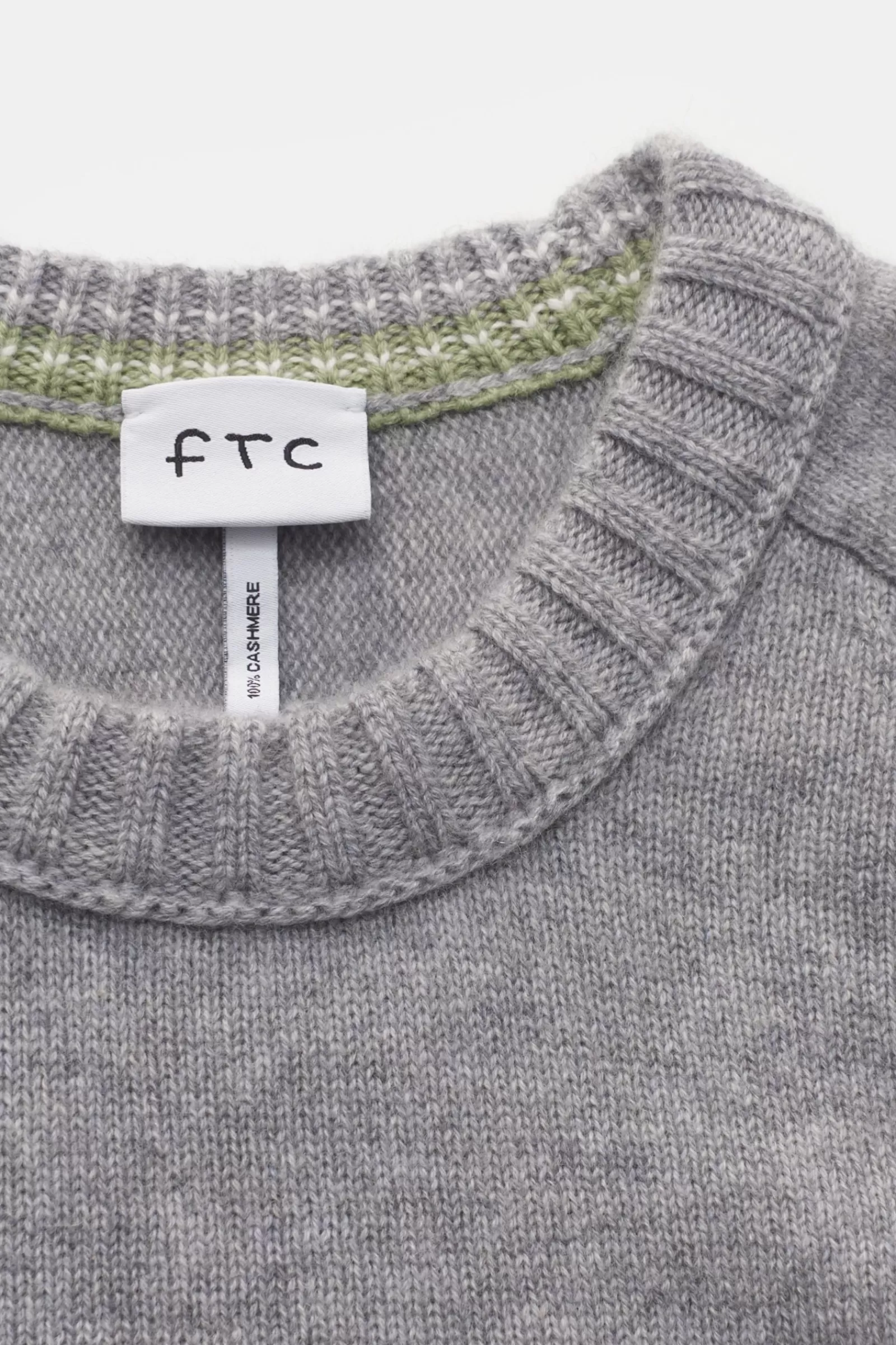 Cashmere Crew Neck Jumper Grey^FTC New