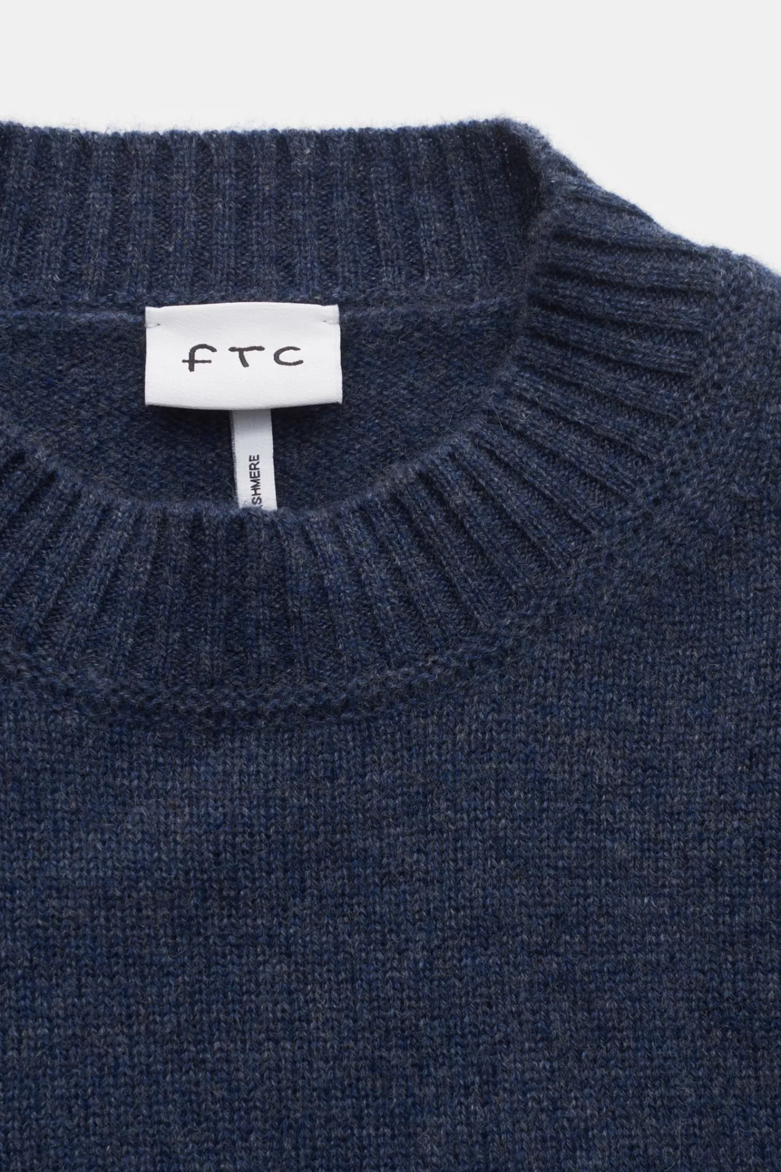 Cashmere Crew Neck Jumper Grey-Blue^FTC Cheap