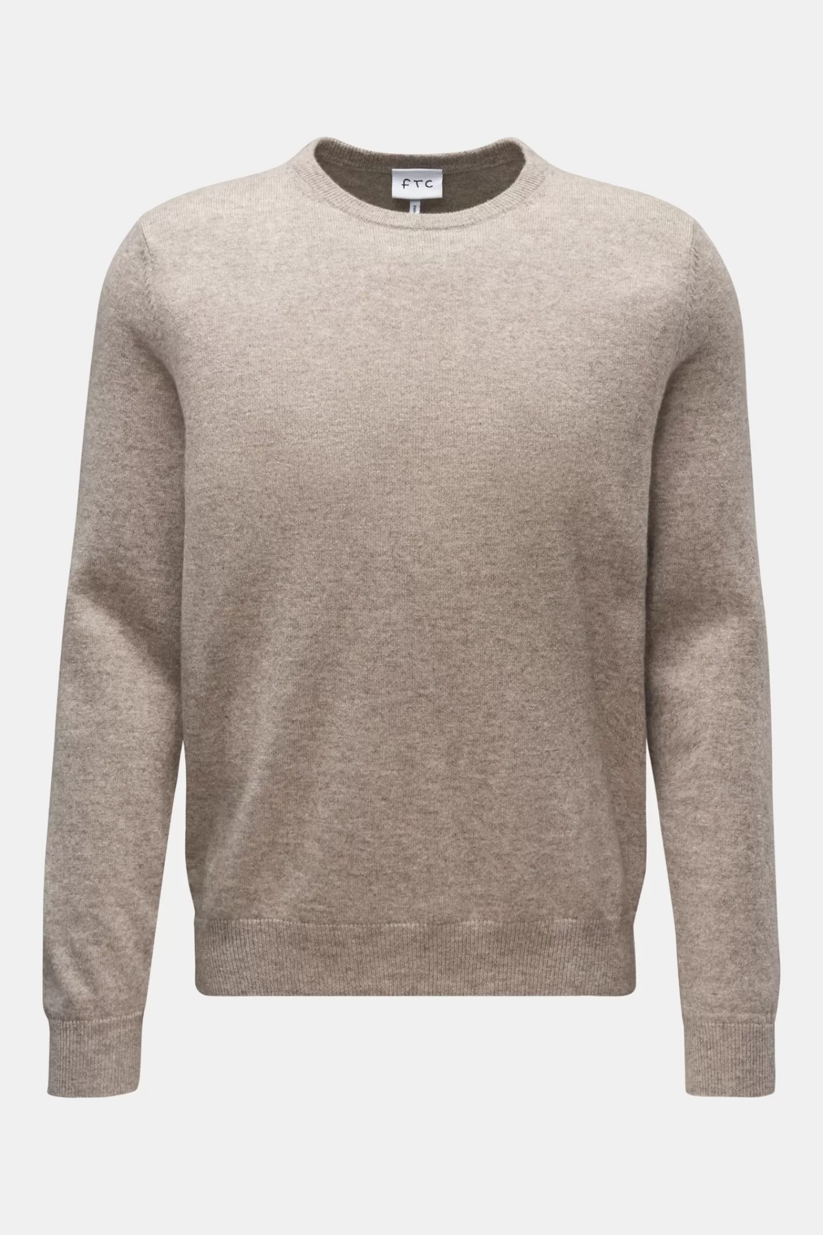 Cashmere Crew Neck Jumper Grey-Brown^FTC Store