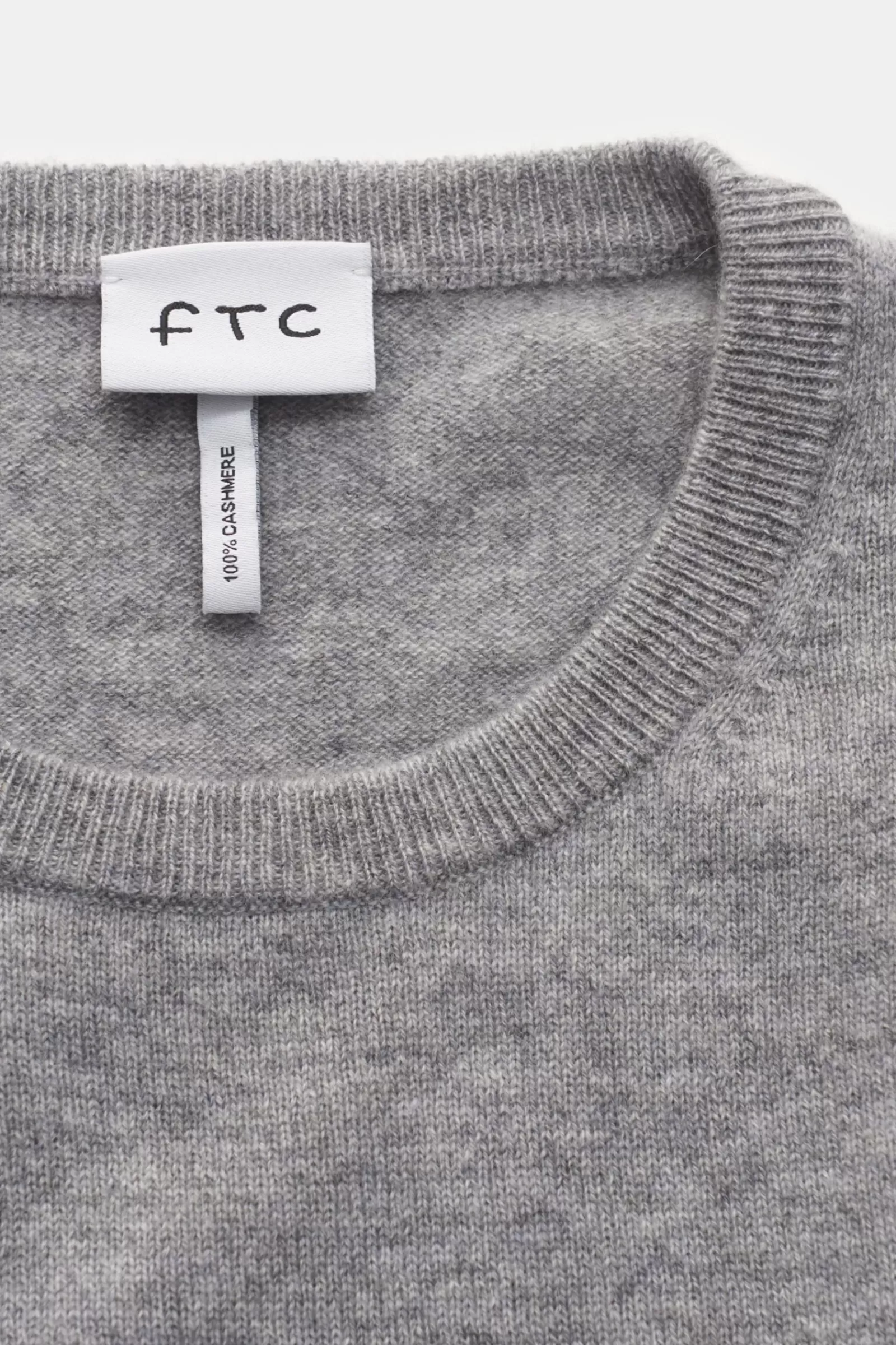 Cashmere Crew Neck Jumper Light Grey^FTC Hot