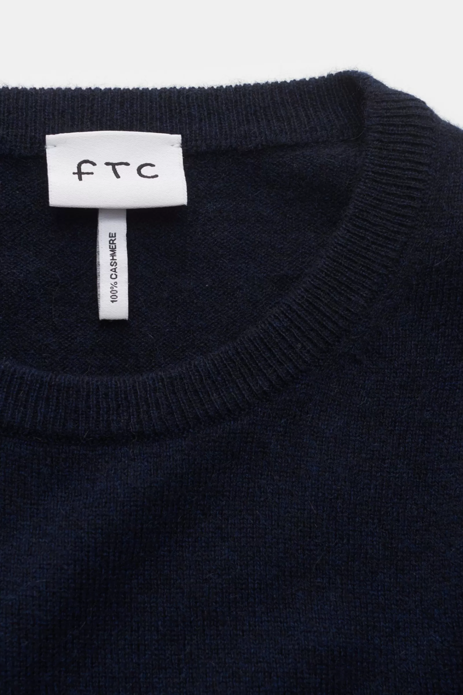 Cashmere Crew Neck Jumper Navy^FTC Sale