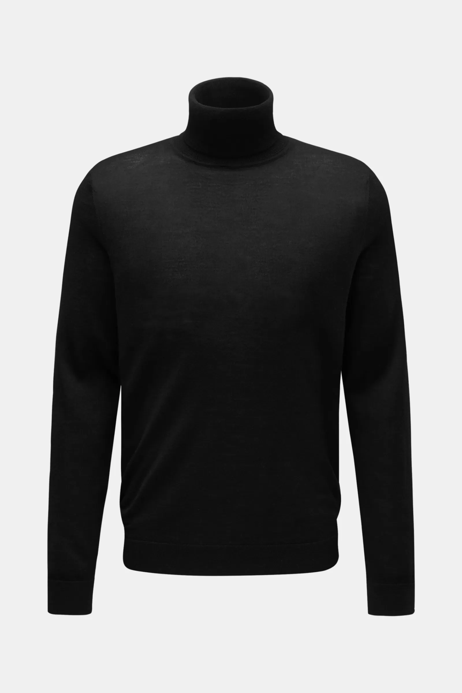 Cashmere Fine Knit Crew Neck Jumper Black^FTC Store