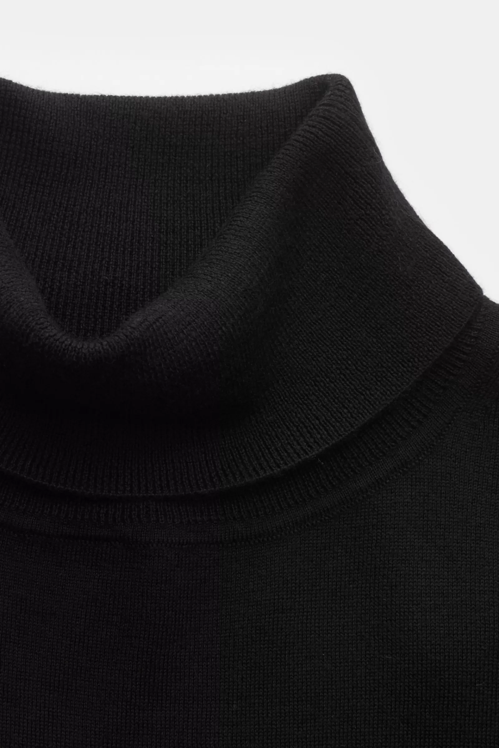 Cashmere Fine Knit Crew Neck Jumper Black^FTC Store