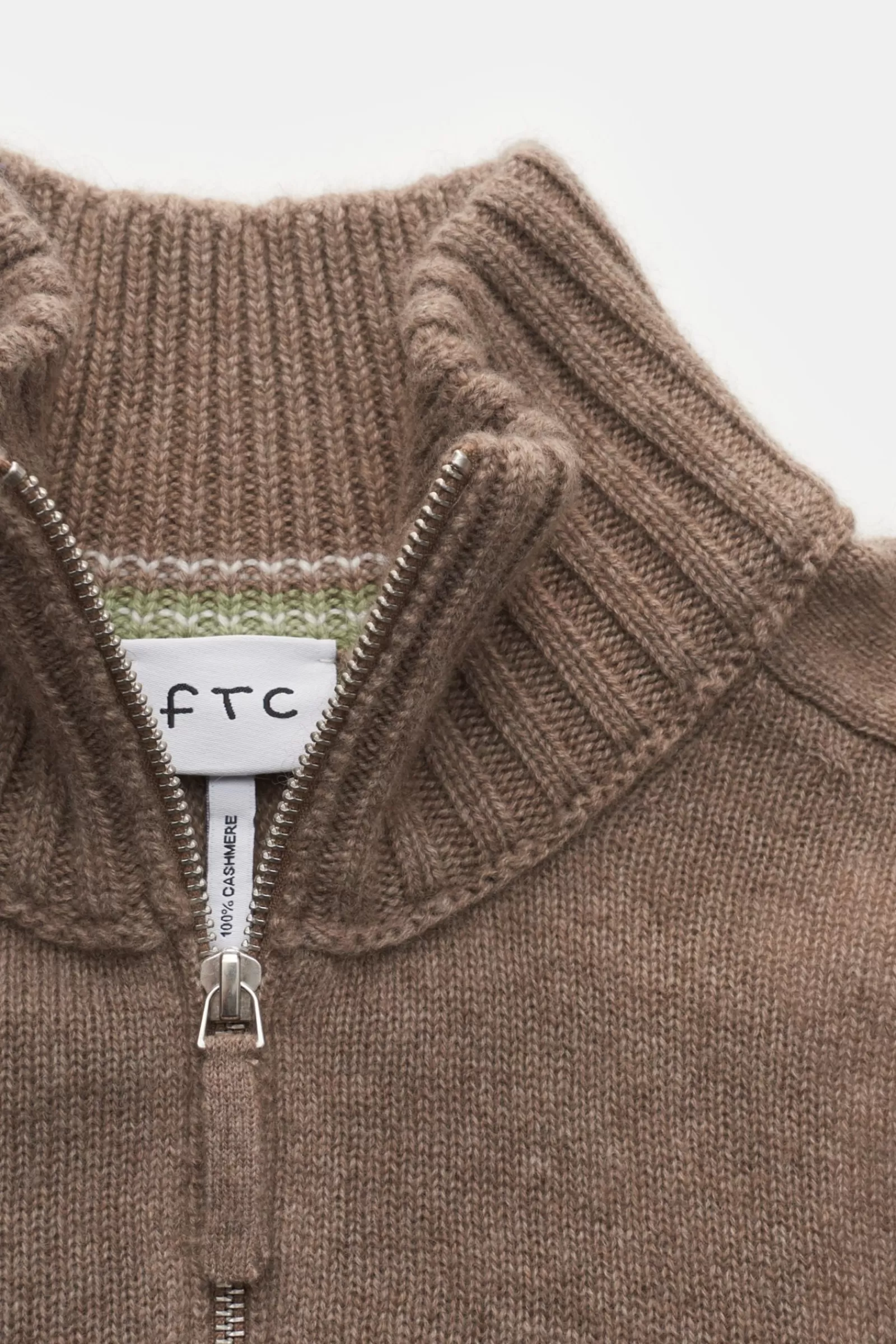 Cashmere Half-Zip Jumper Beige^FTC Discount