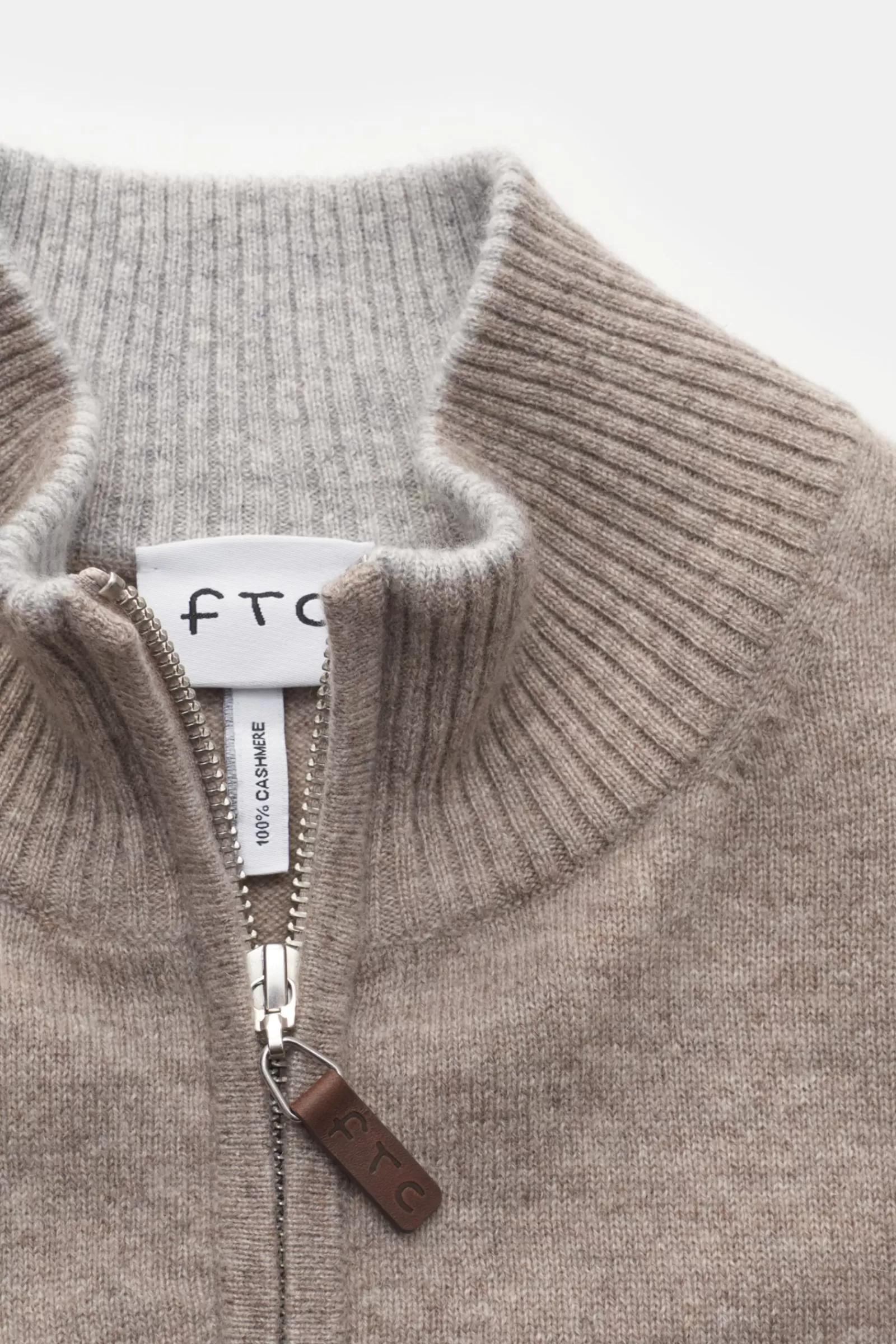 Cashmere Half-Zip Jumper Beige^FTC Online