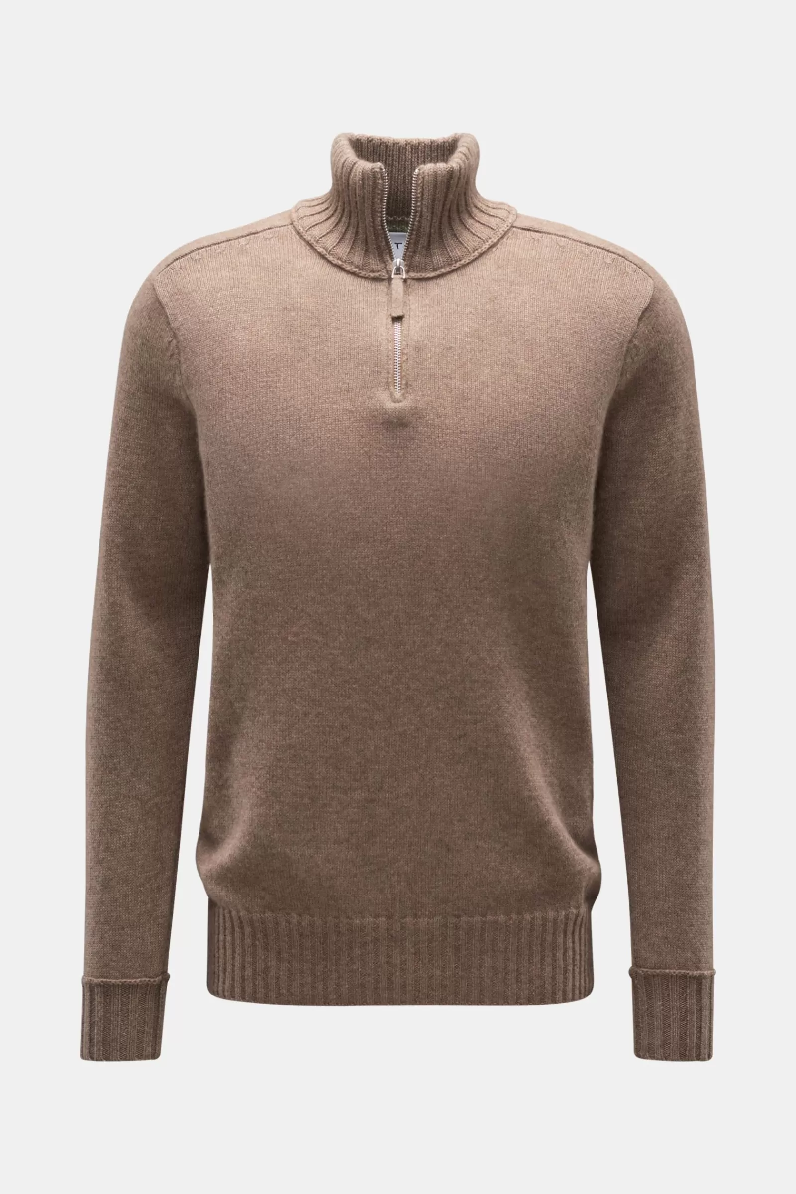 Cashmere Half-Zip Jumper Beige^FTC Discount