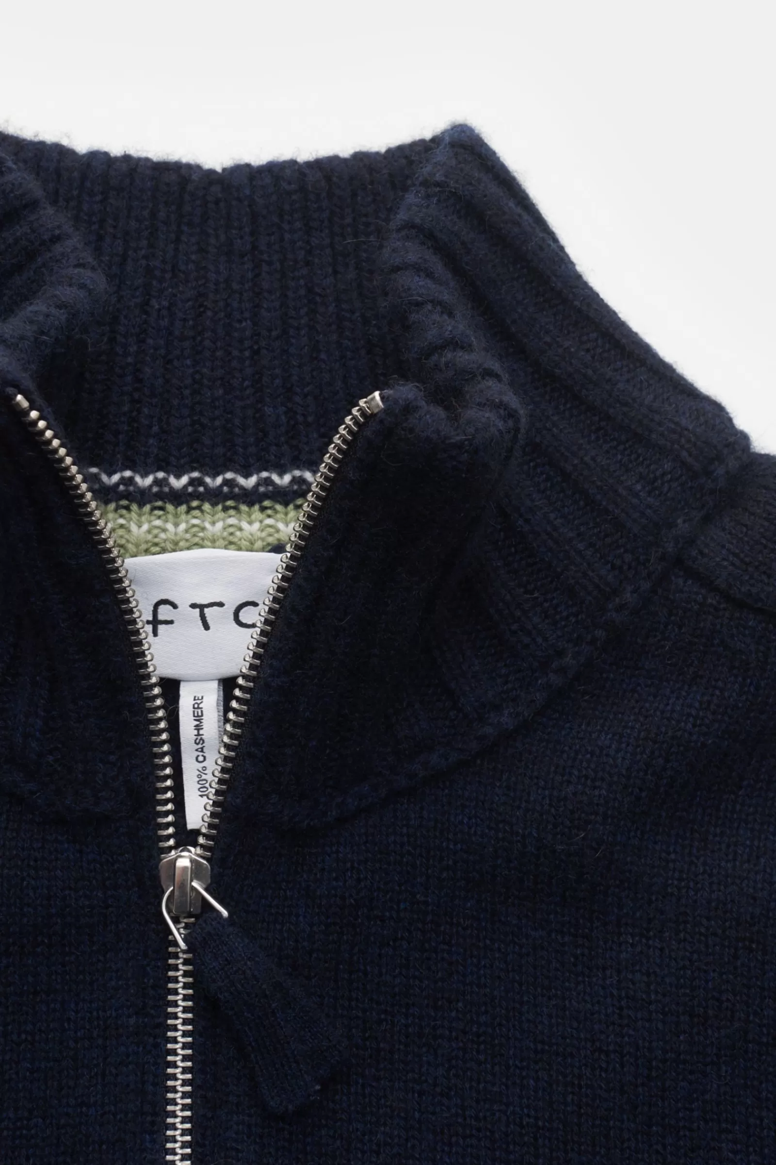 Cashmere Half-Zip Jumper Navy^FTC Best