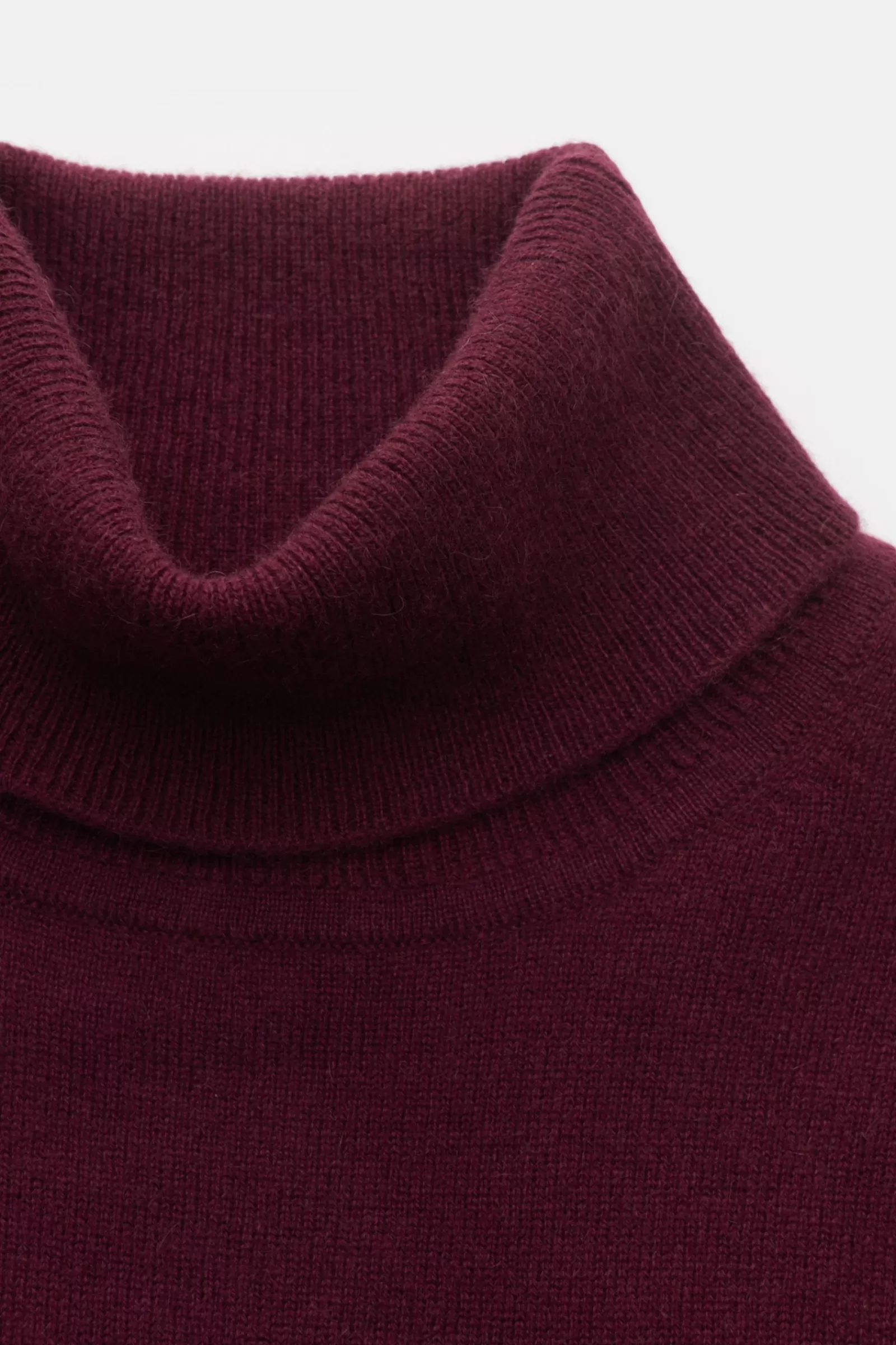 Cashmere Turtleneck Jumper Burgundy^FTC Online