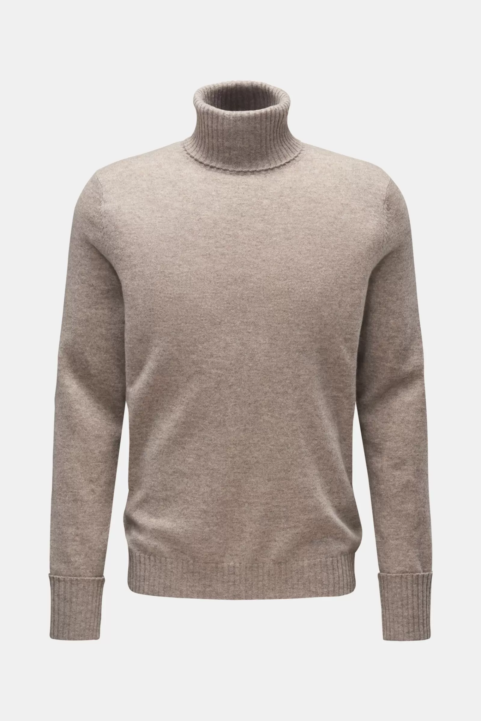 Cashmere Turtleneck Jumper Grey Brown^FTC New