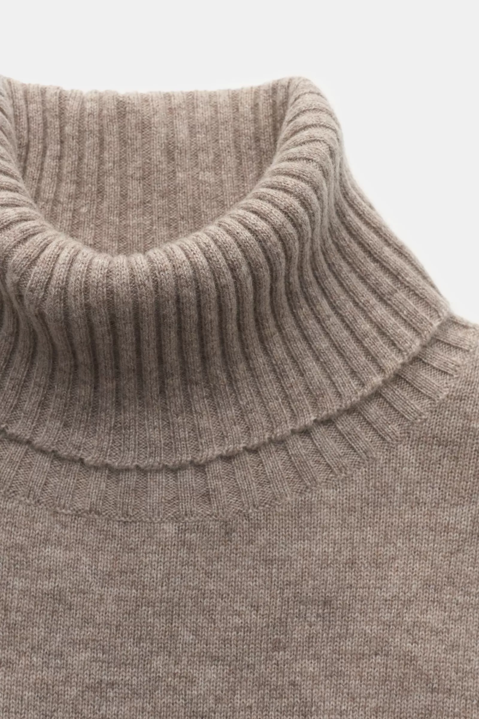 Cashmere Turtleneck Jumper Grey Brown^FTC New