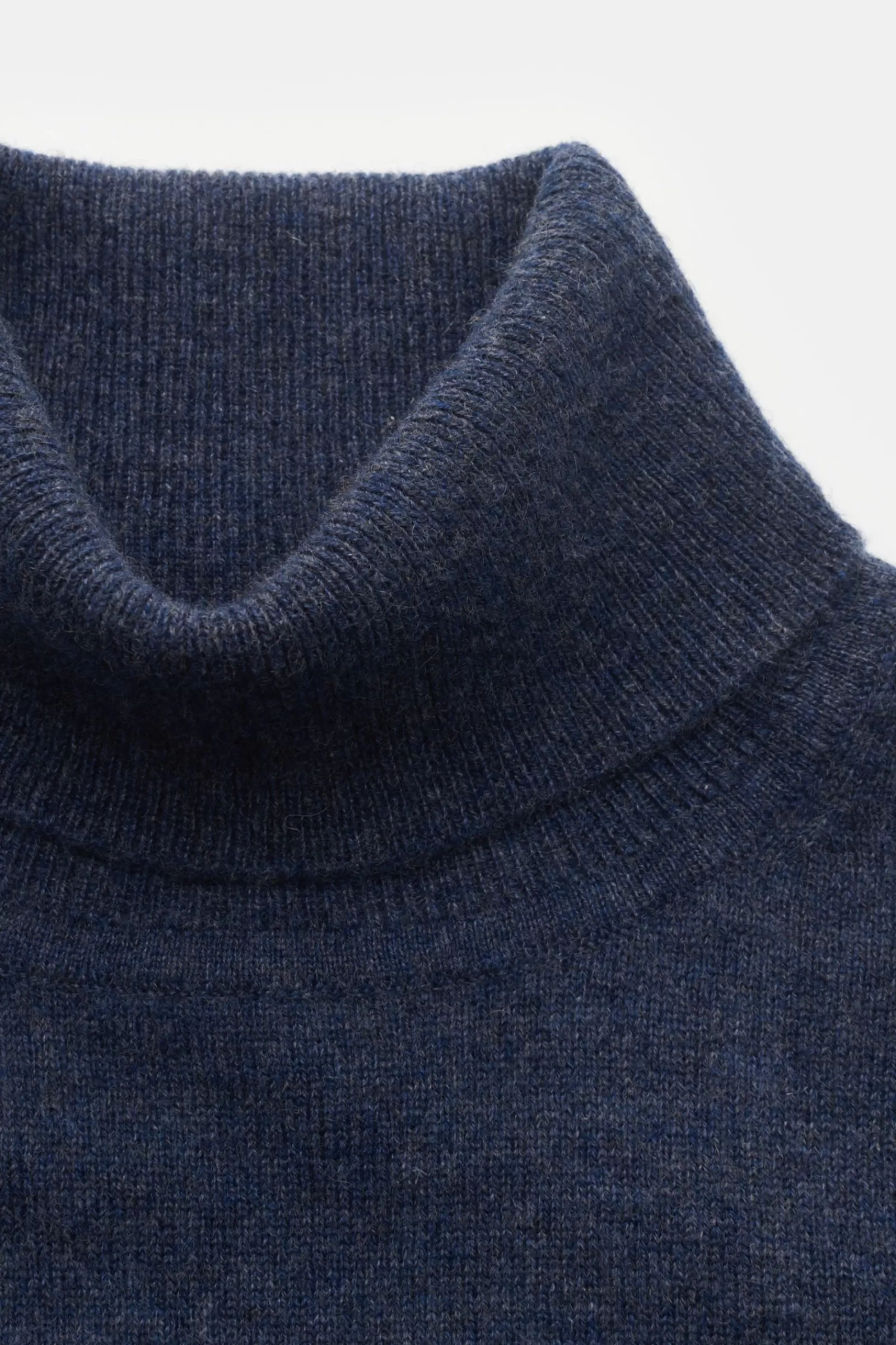 Cashmere Turtleneck Jumper Grey-Blue^FTC Best