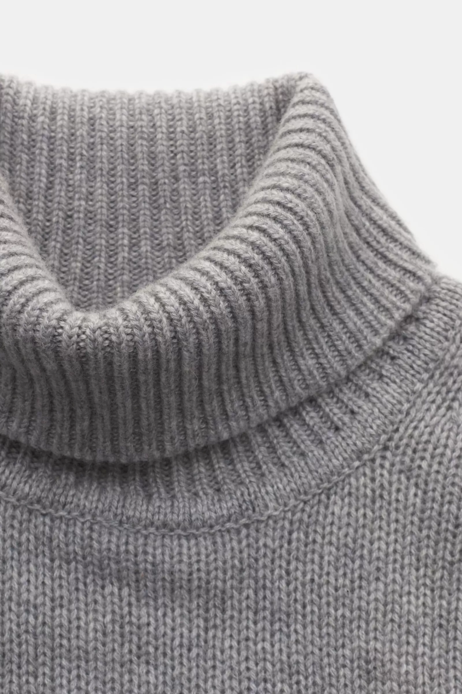 Cashmere Turtleneck Jumper Light Grey^FTC Store