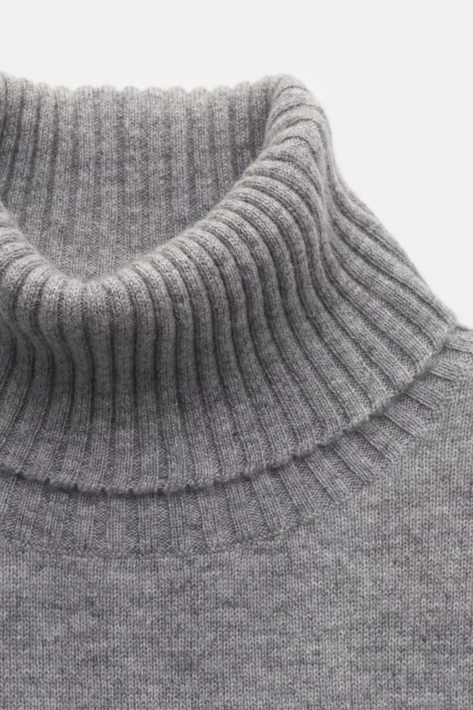 Cashmere Turtleneck Jumper Light Grey^FTC Cheap