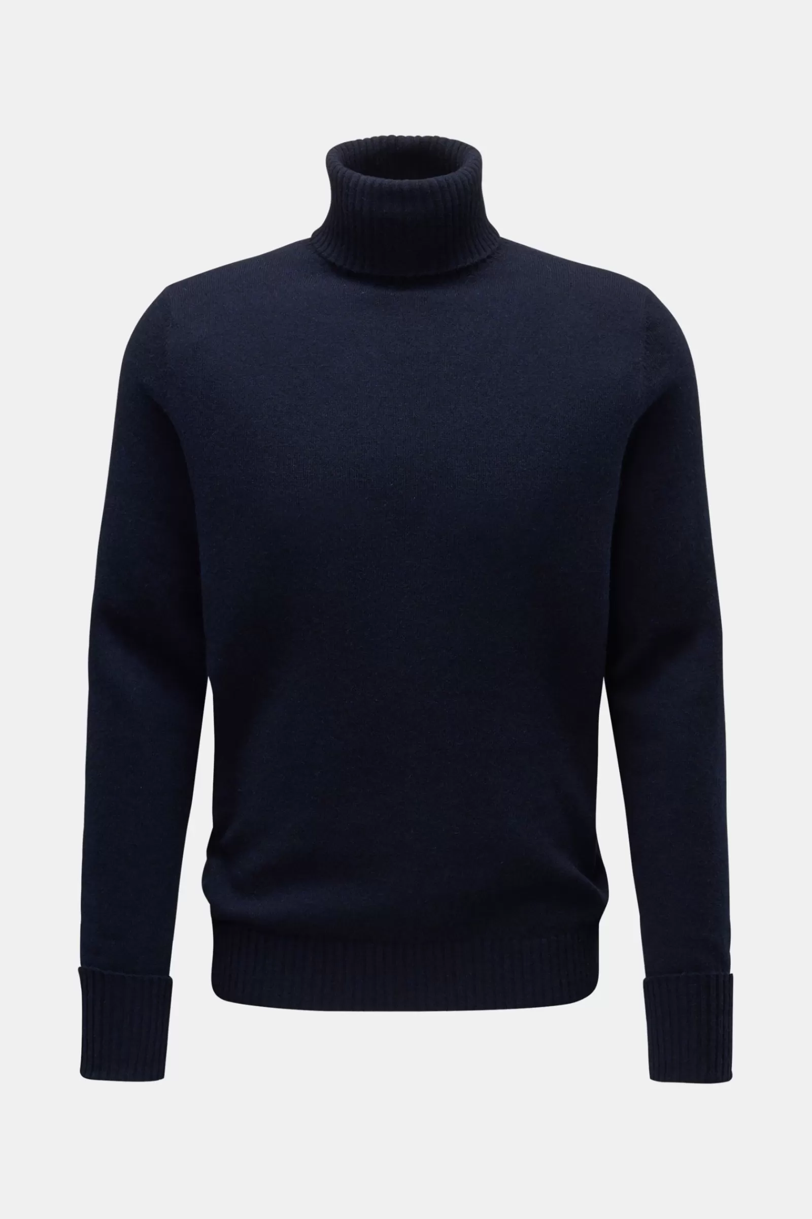 Cashmere Turtleneck Jumper Navy^FTC Fashion