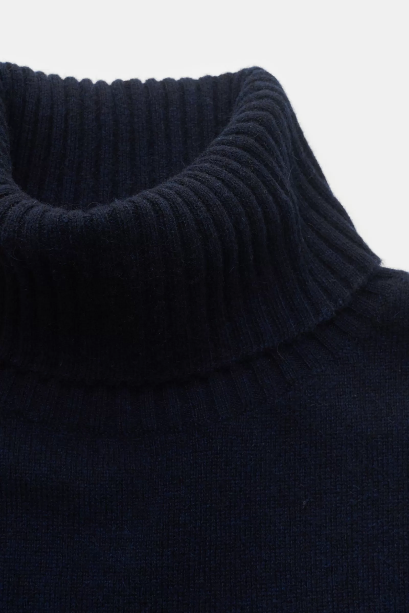 Cashmere Turtleneck Jumper Navy^FTC Fashion