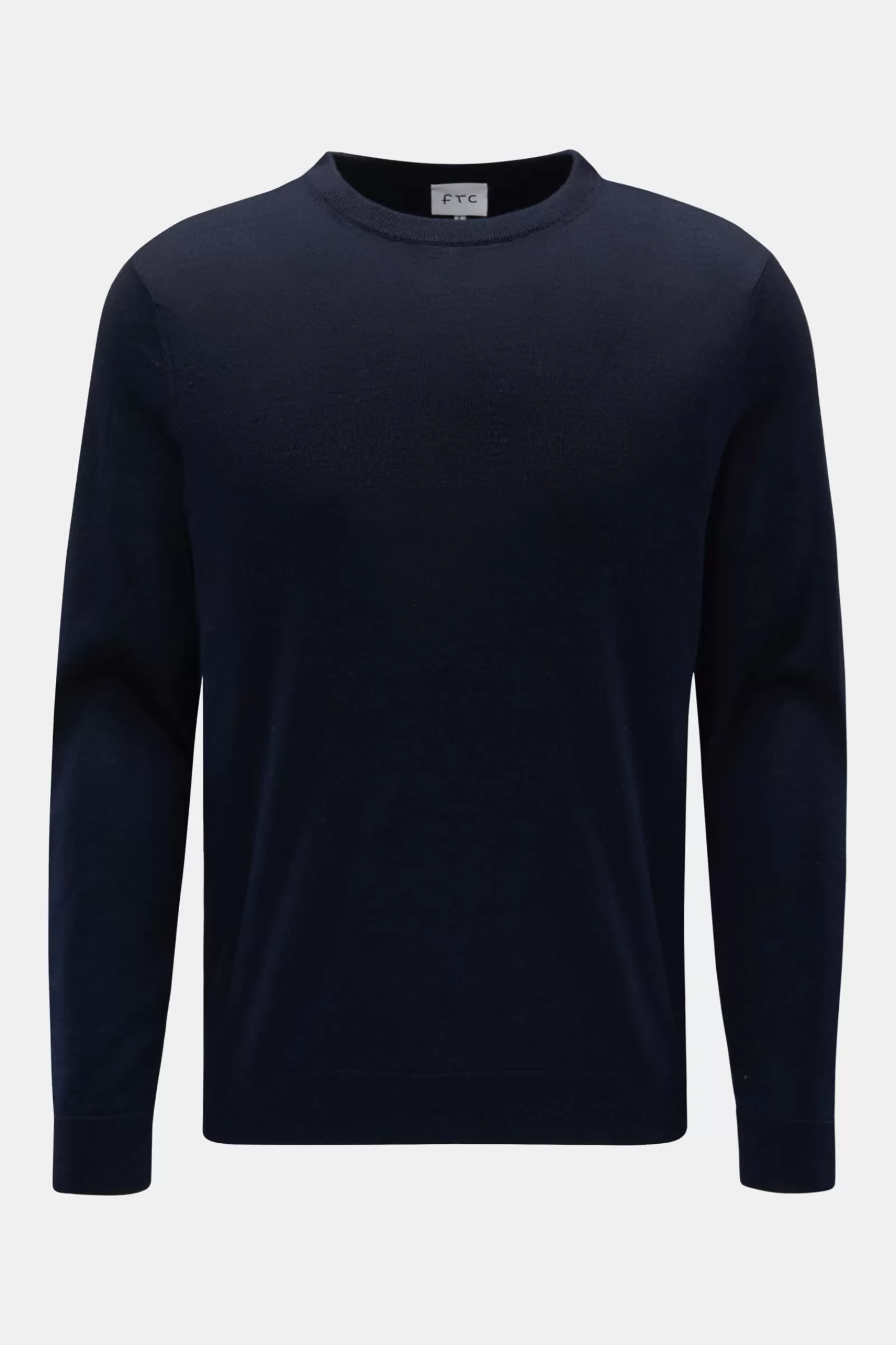 Fine Knit Crew Neck Jumper Navy^FTC Sale