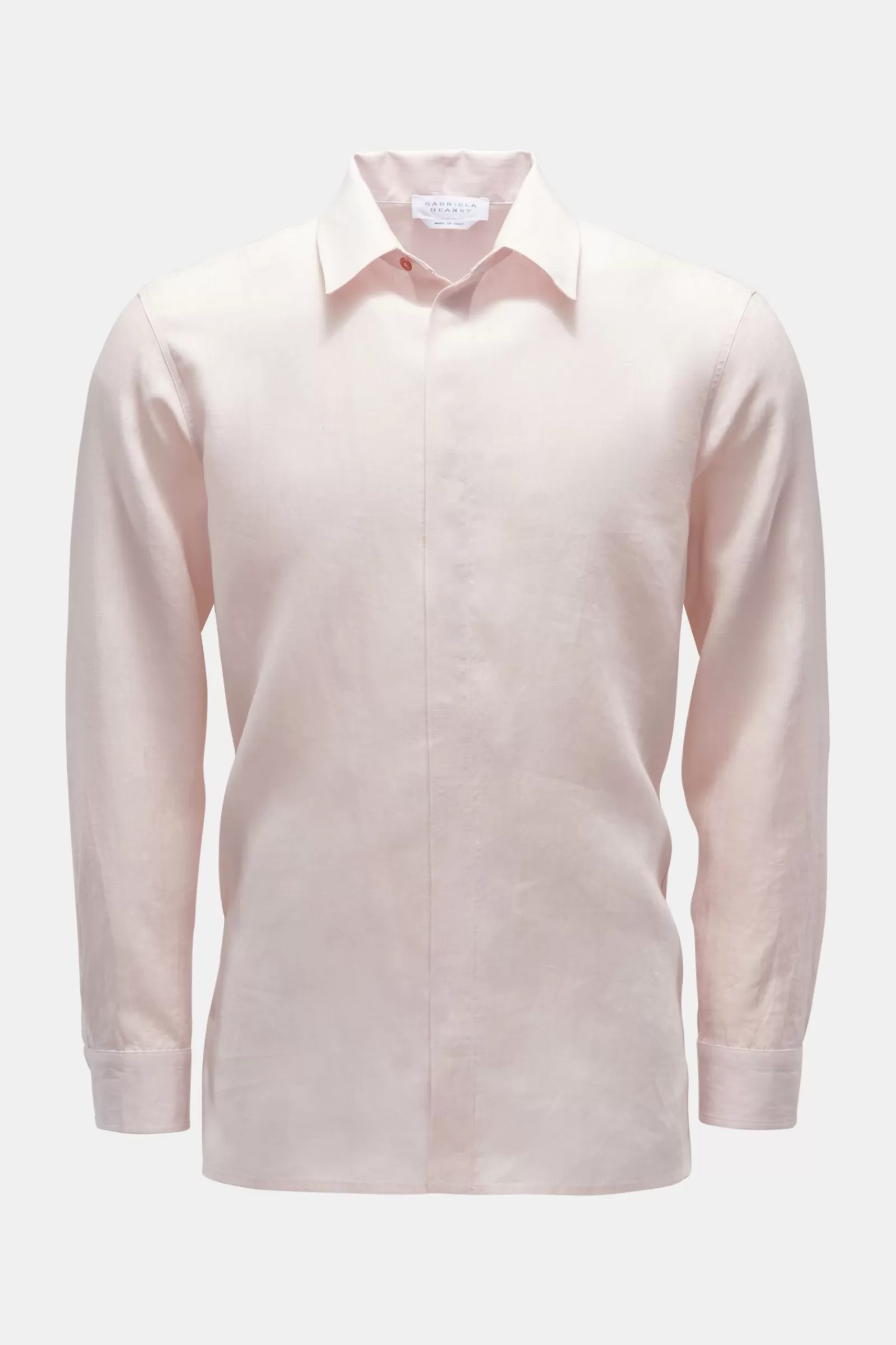 Linen Shirt 'Nicolas' Kent Collar Rose>Gabriela Hearst Best