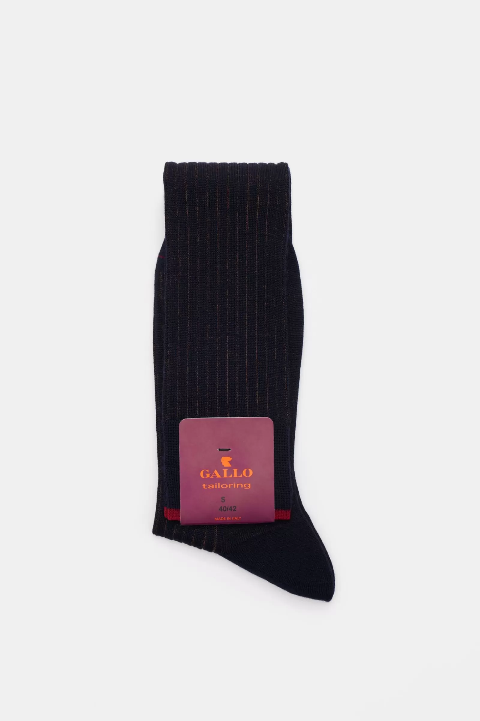 Knee-High Socks Dark Navy/Dark Brown>Gallo Online