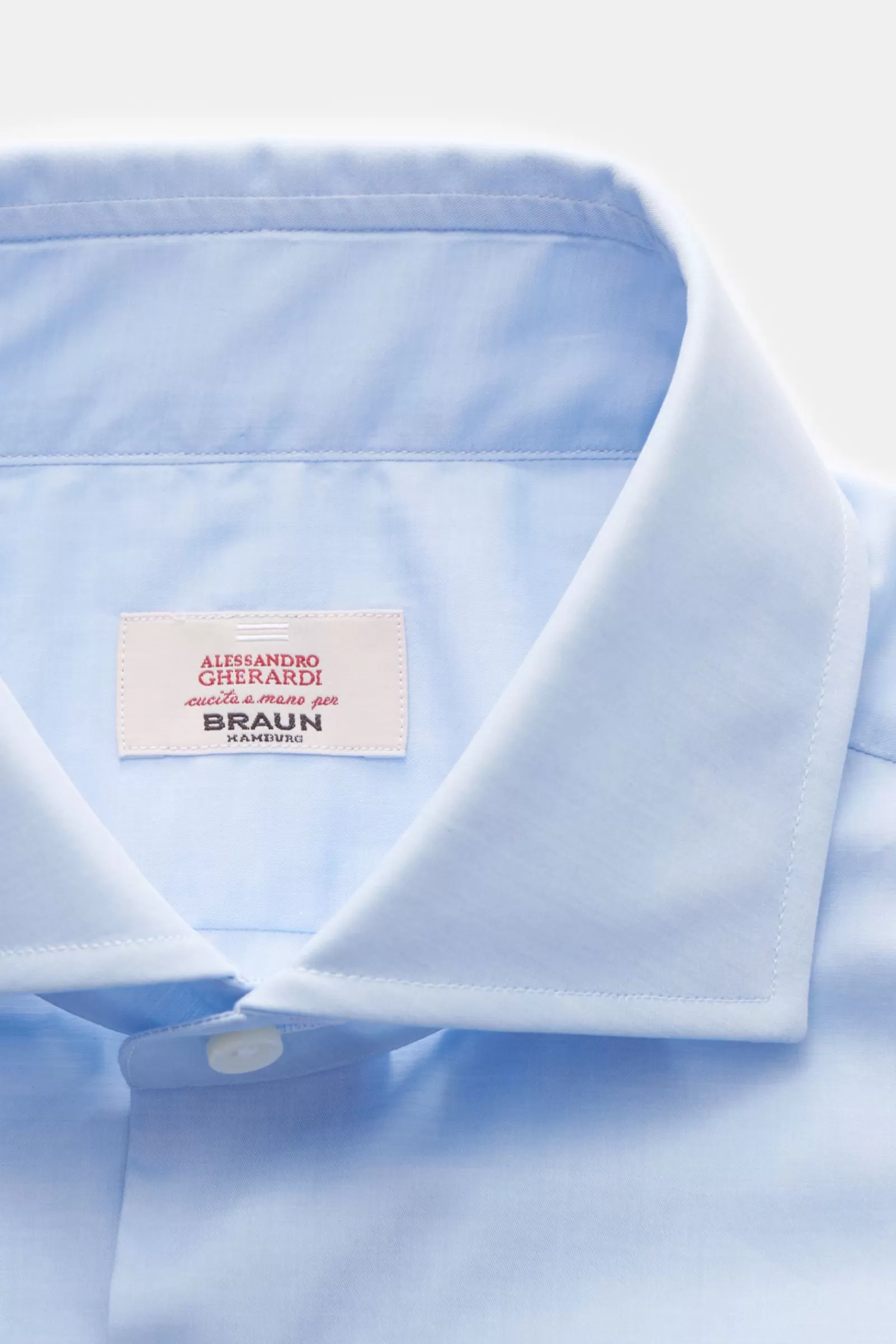 Business Shirt Shark Collar Light Blue>Gherardi Outlet