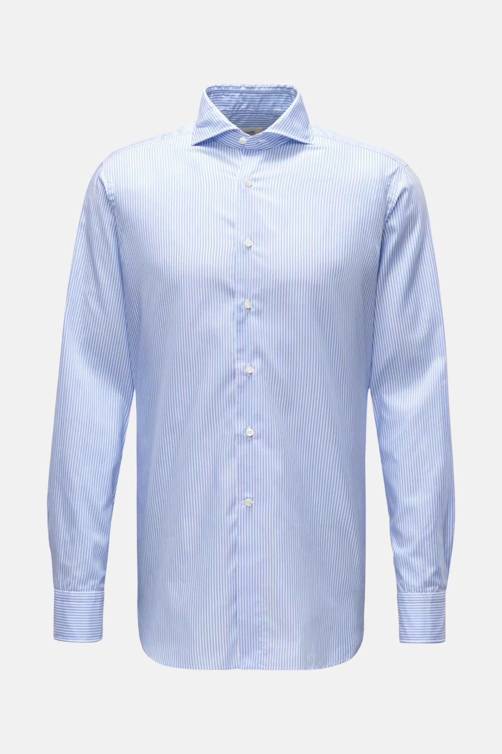 Casual Shirt Shark Collar Blue/White Striped>Gherardi Online