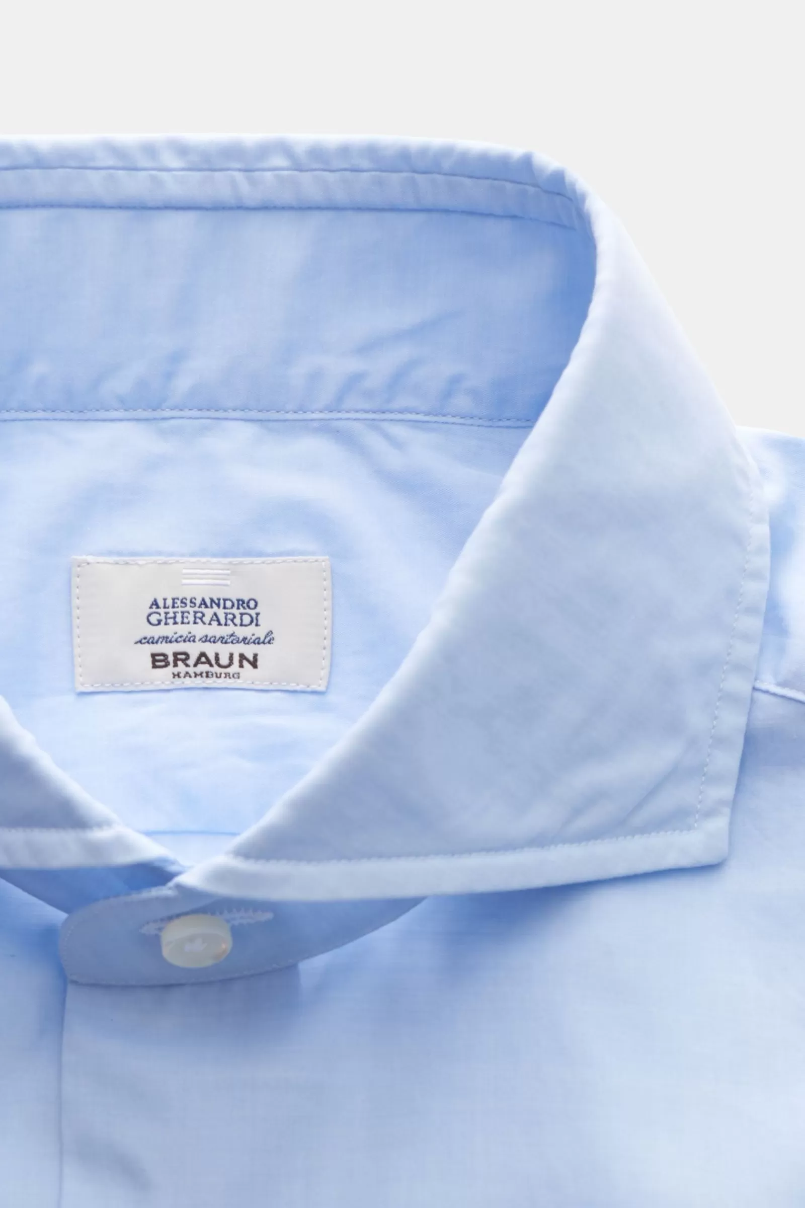 Casual Shirt Shark Collar Light Blue>Gherardi Hot