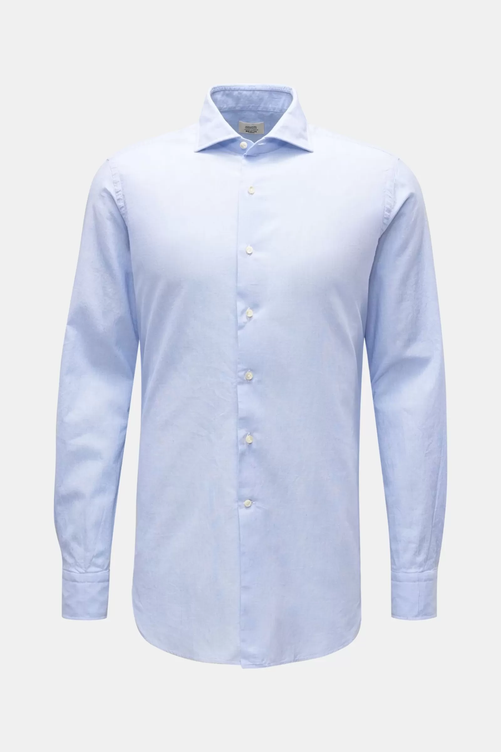 Casual Shirt Shark Collar Smoky Blue>Gherardi Store